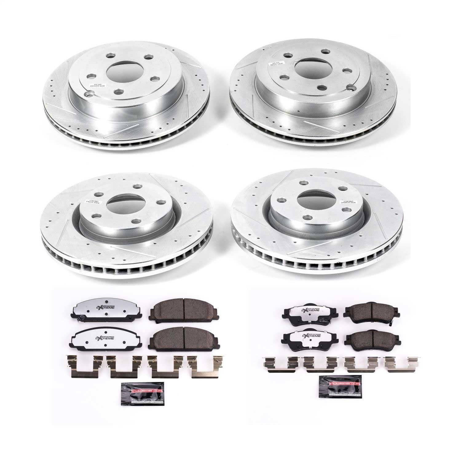 Power Stop - K5527-26 - Front and Rear - Disc Brake Pad and Rotor Kit