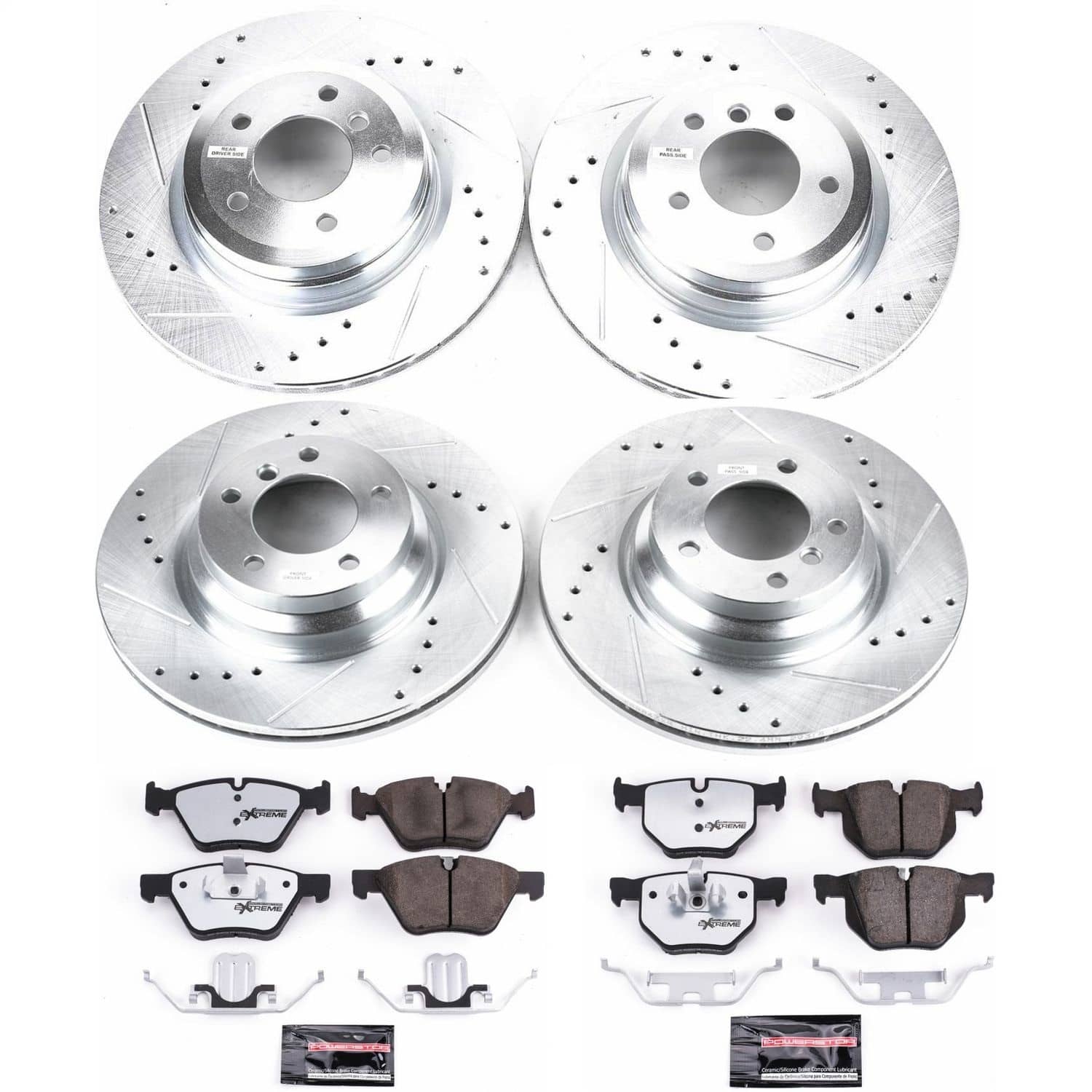 Power Stop - K5768-26 - Front and Rear - Disc Brake Pad and Rotor Kit
