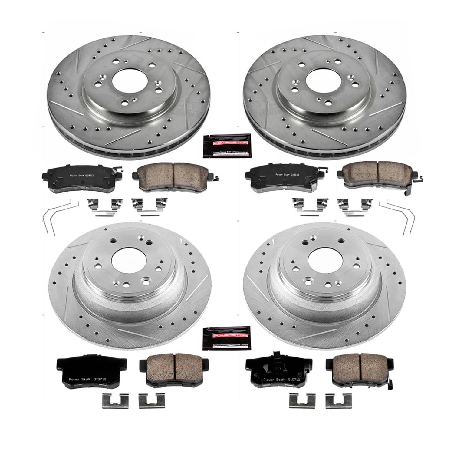 Power Stop - K5816 - Front and Rear - Disc Brake Pad and Rotor Kit