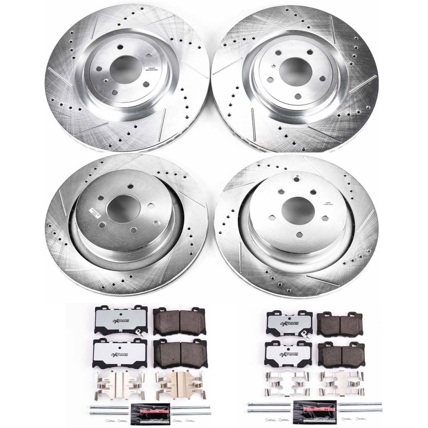 Power Stop - K5823-26 - Front and Rear - Disc Brake Pad and Rotor Kit