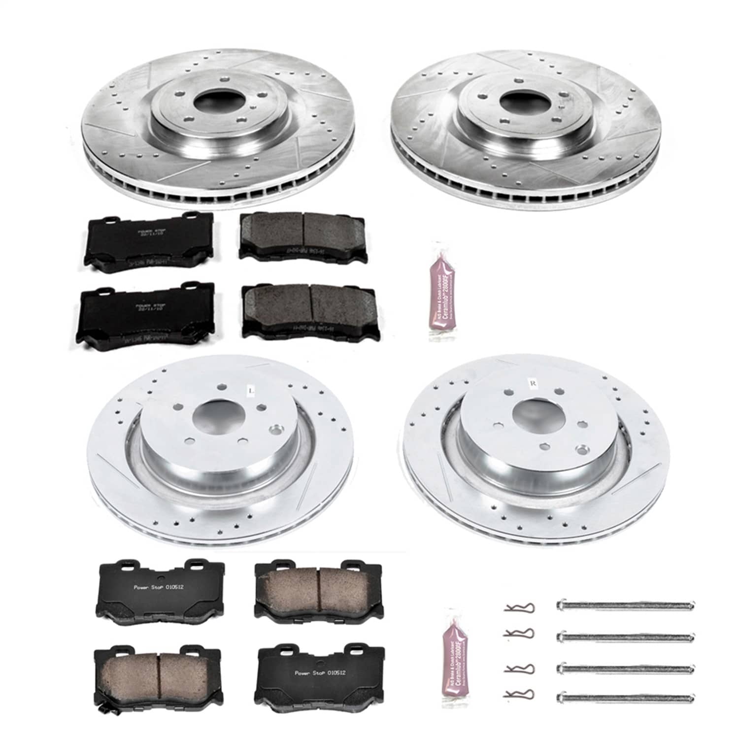 Power Stop - K5823 - Front and Rear - Disc Brake Pad and Rotor Kit