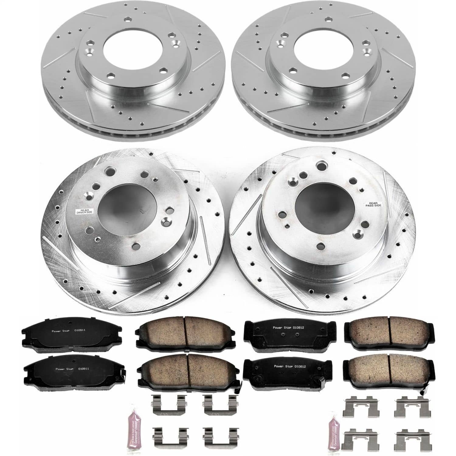 Power Stop - K5909 - Front and Rear - Disc Brake Pad and Rotor Kit