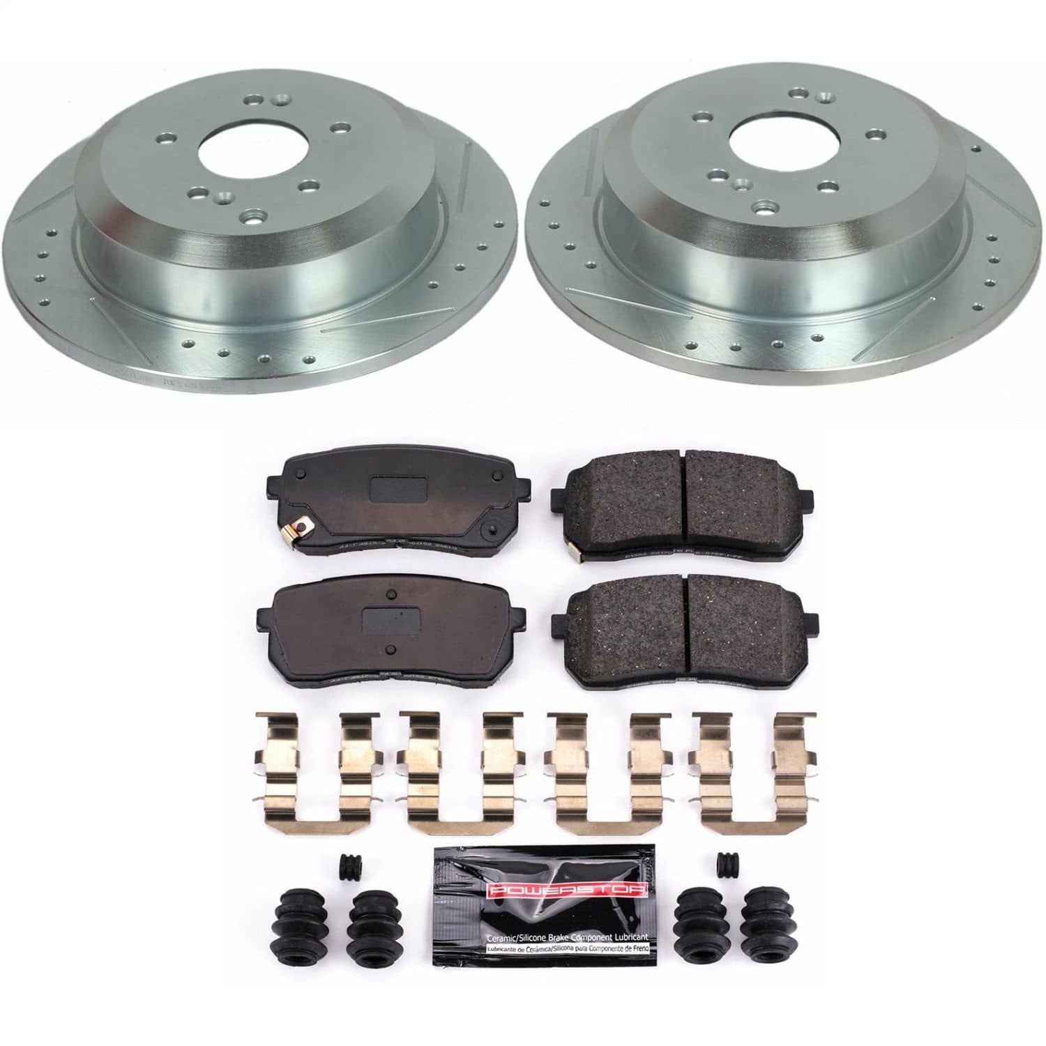 Power Stop - K5920 - Rear - Disc Brake Pad and Rotor Kit