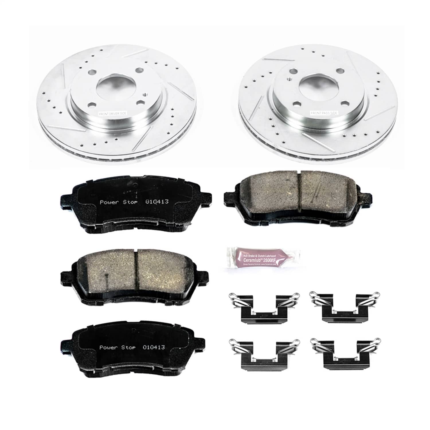 Power Stop - K5969 - Front - Disc Brake Pad and Rotor Kit