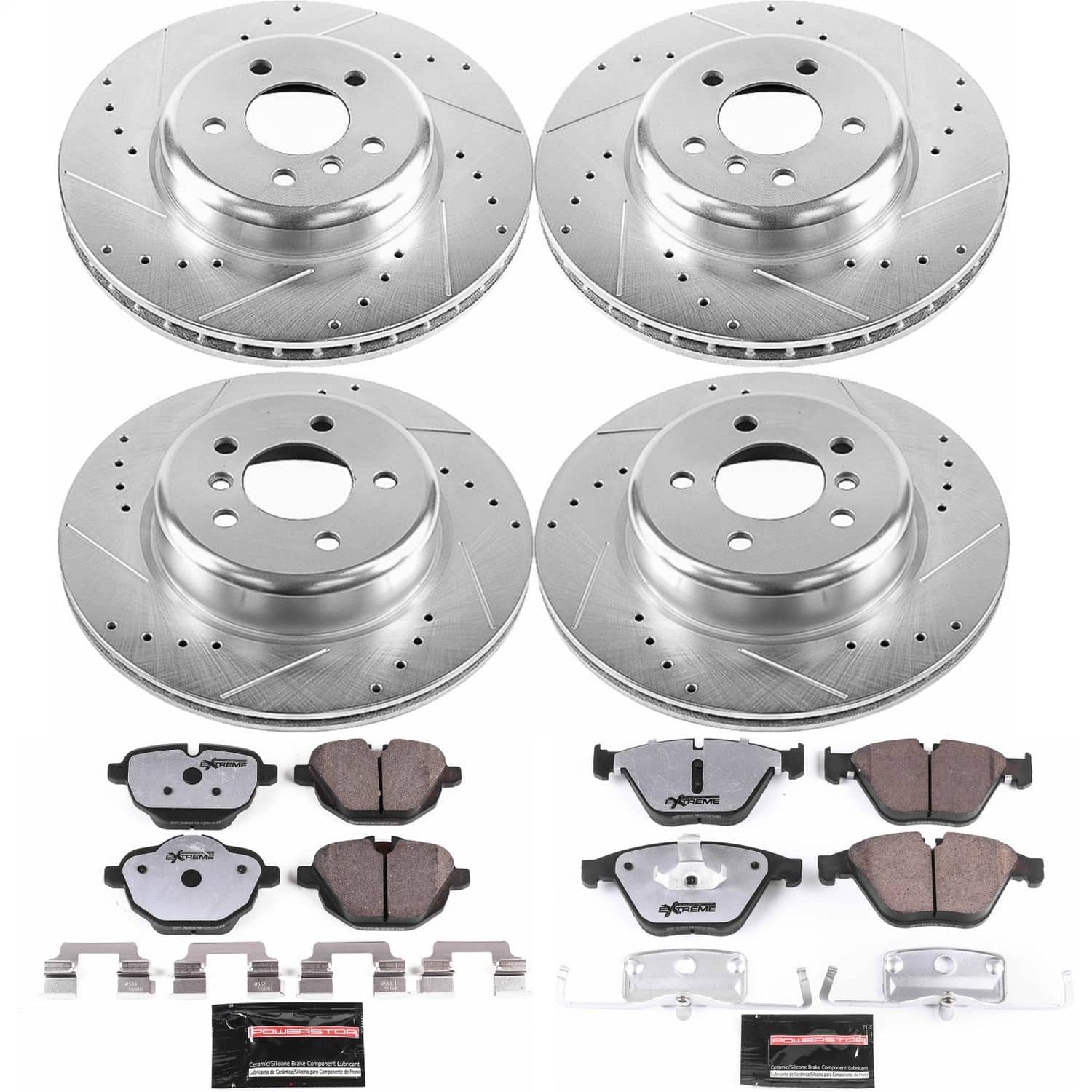Power Stop - K6023-26 - Front and Rear - Disc Brake Pad and Rotor Kit