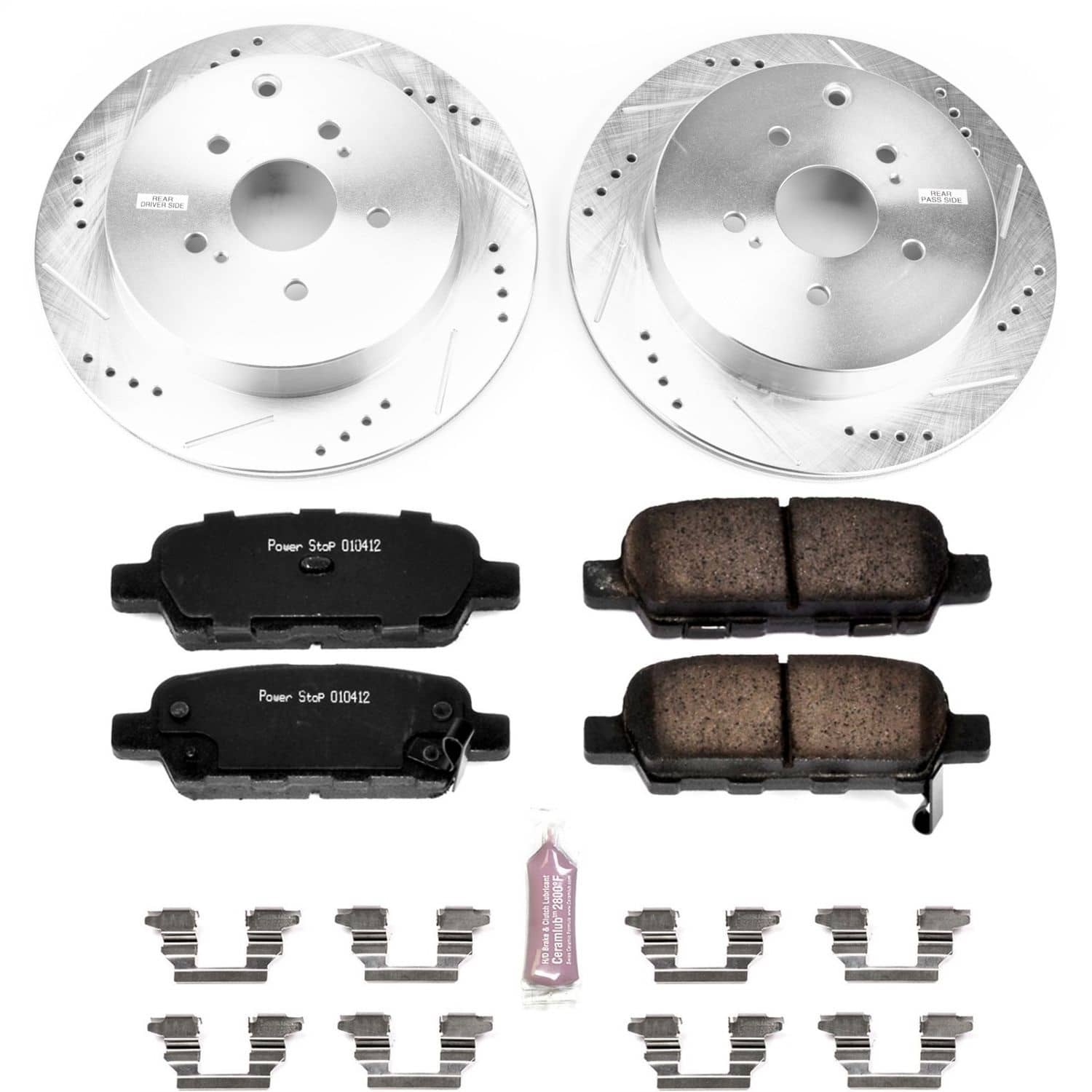 Power Stop - K6100 - Rear - Disc Brake Pad and Rotor Kit