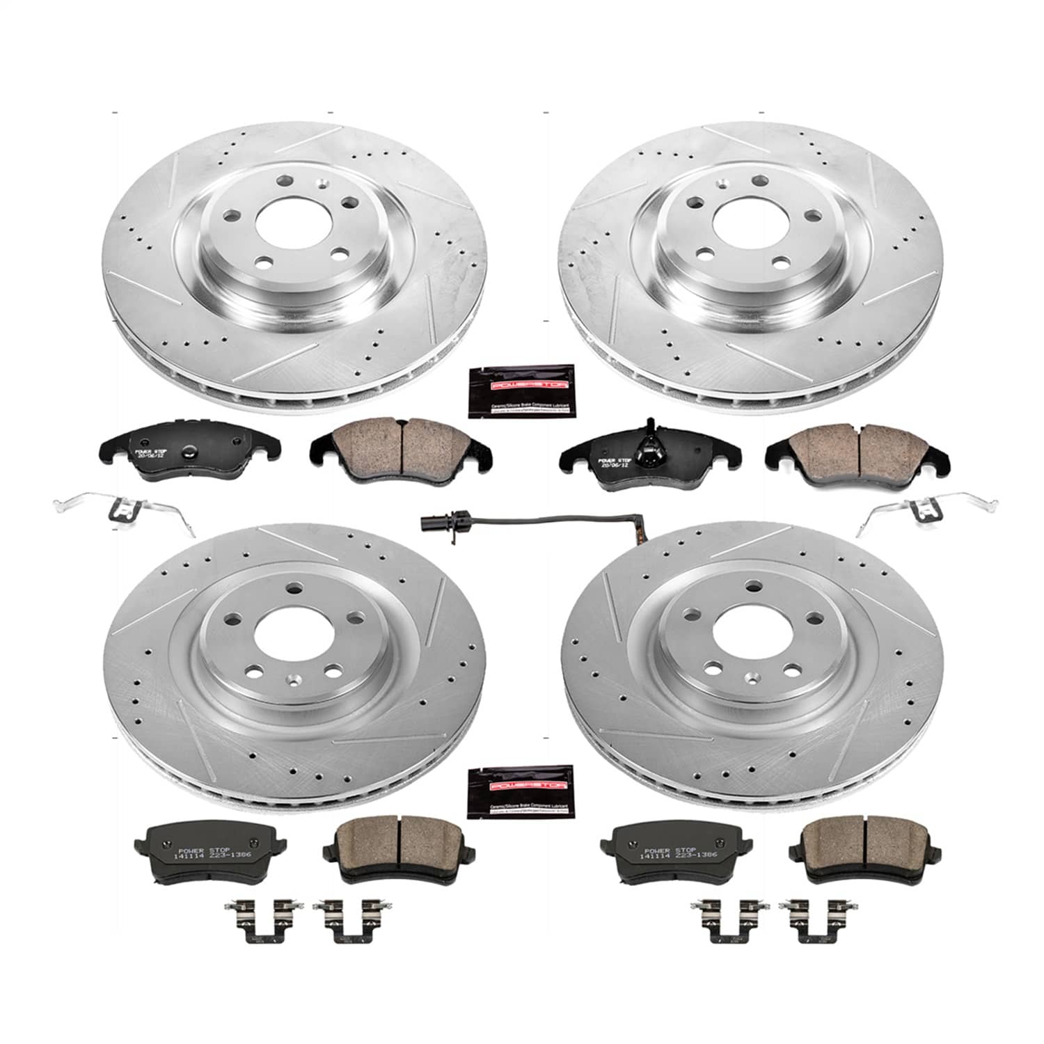 Power Stop - K6155 - Front and Rear - Disc Brake Pad and Rotor Kit