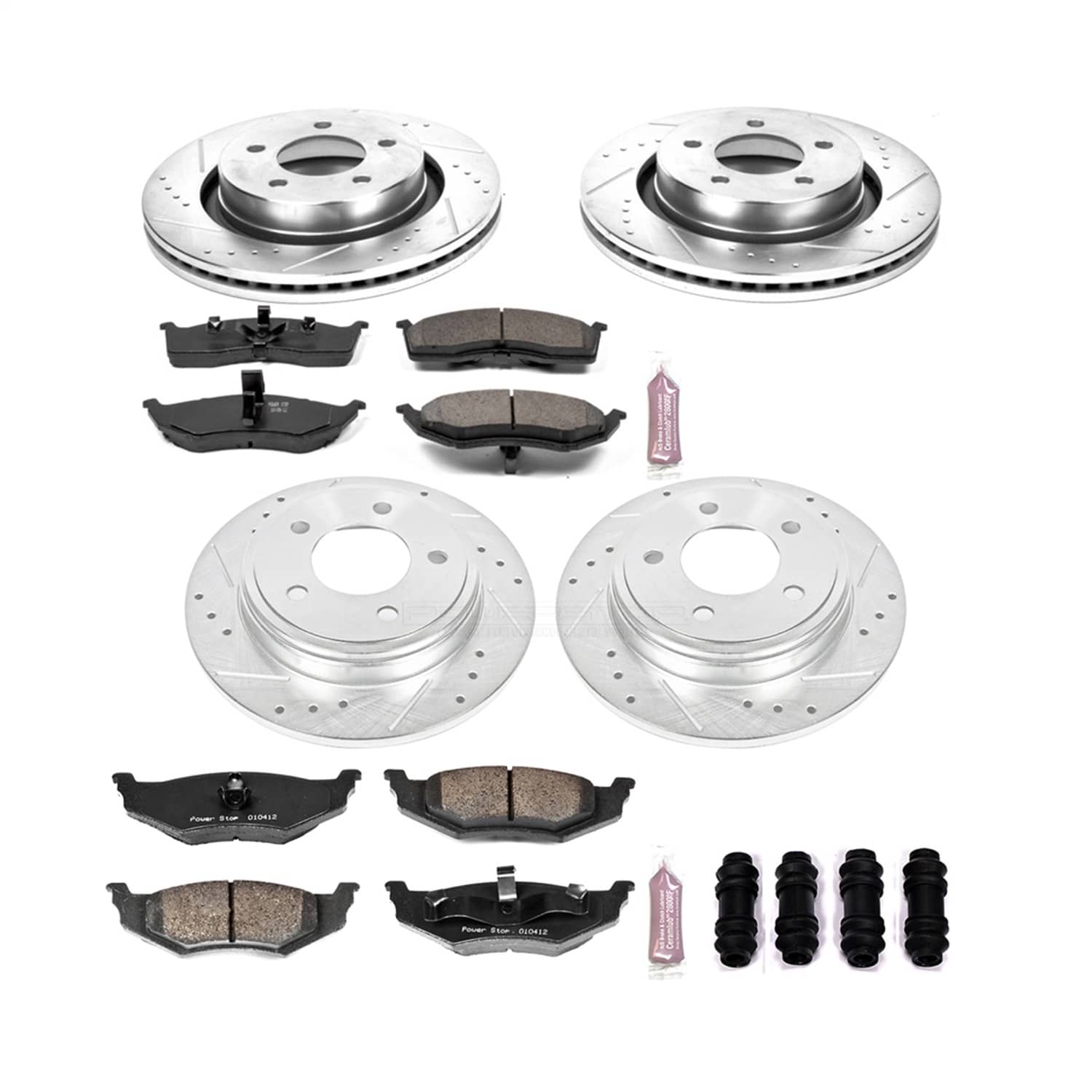 Power Stop - K6178 - Front and Rear - Disc Brake Pad and Rotor Kit