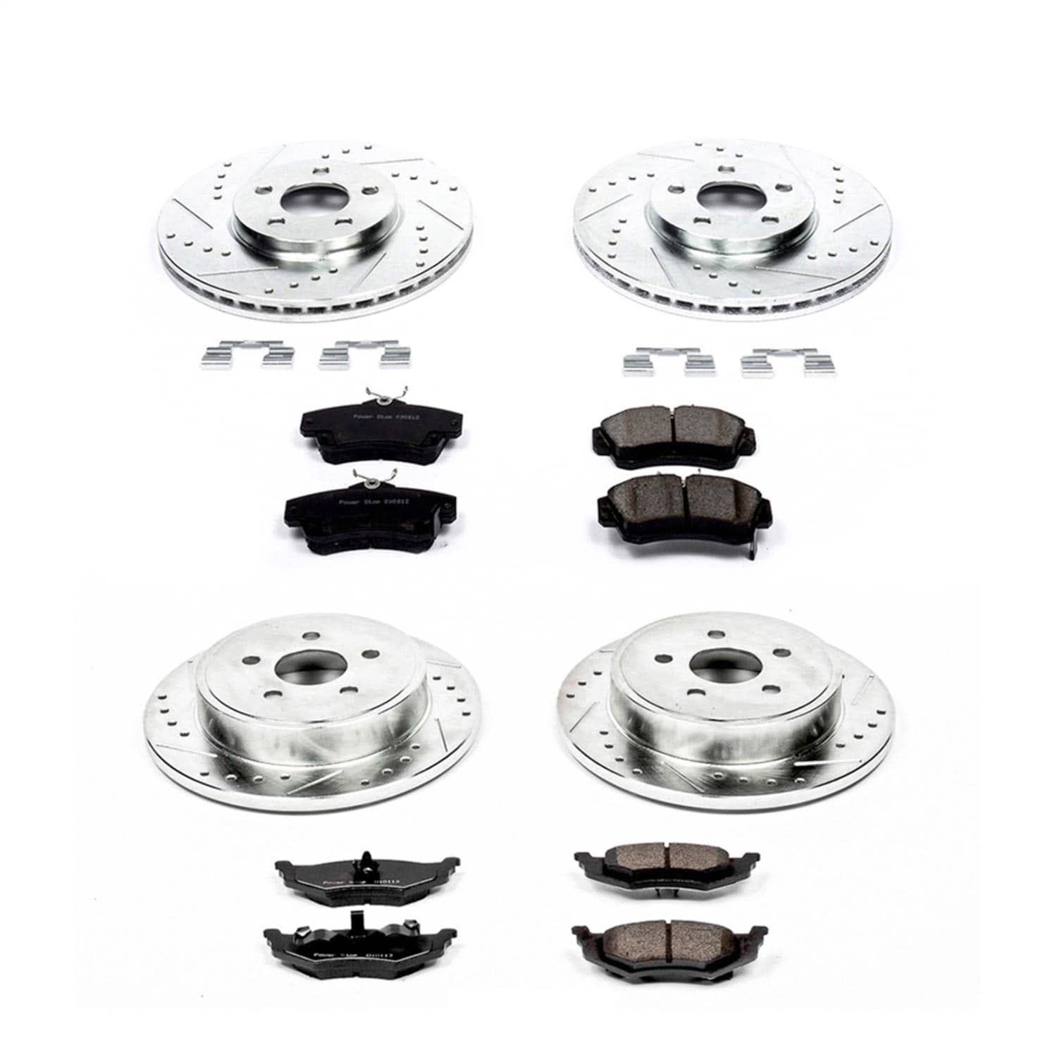 Power Stop - K6180 - Front and Rear - Disc Brake Pad and Rotor Kit