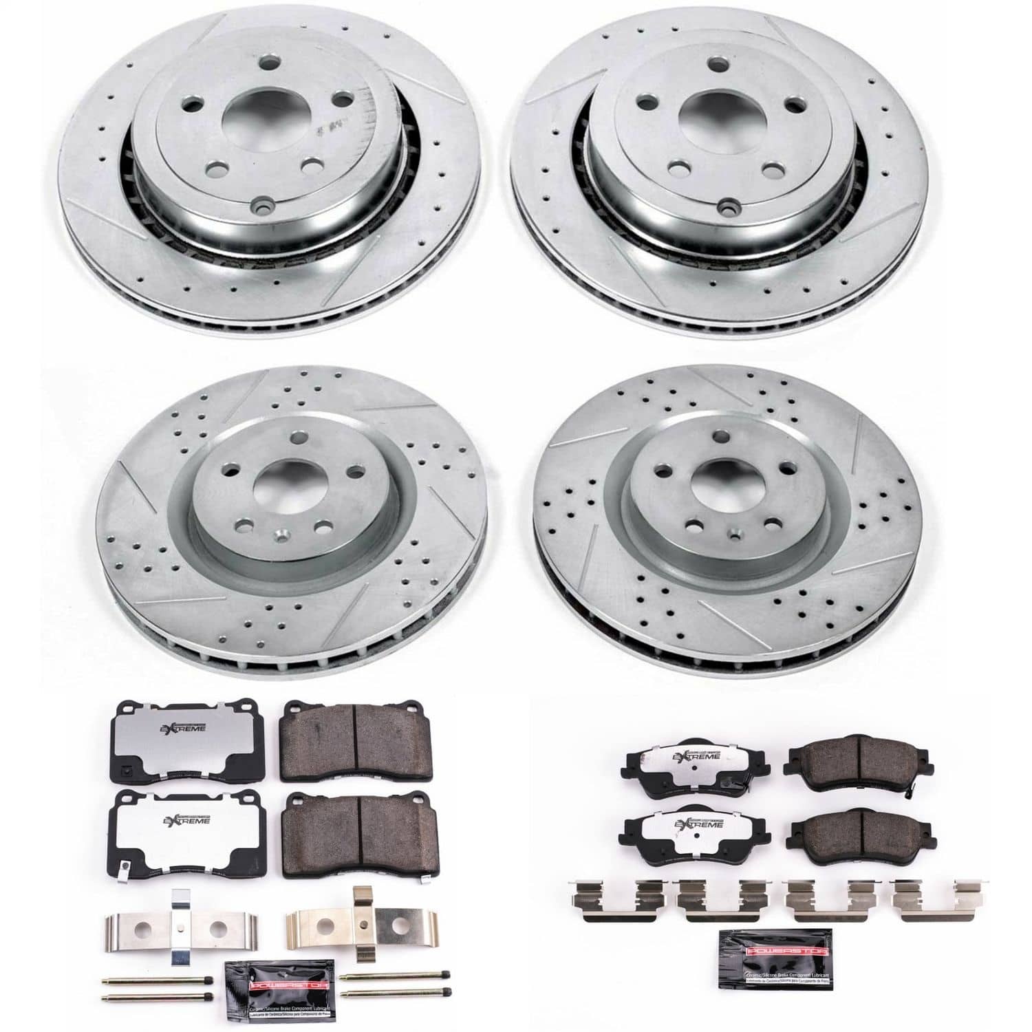 Power Stop - K6187-26 - Front and Rear - Disc Brake Pad and Rotor Kit