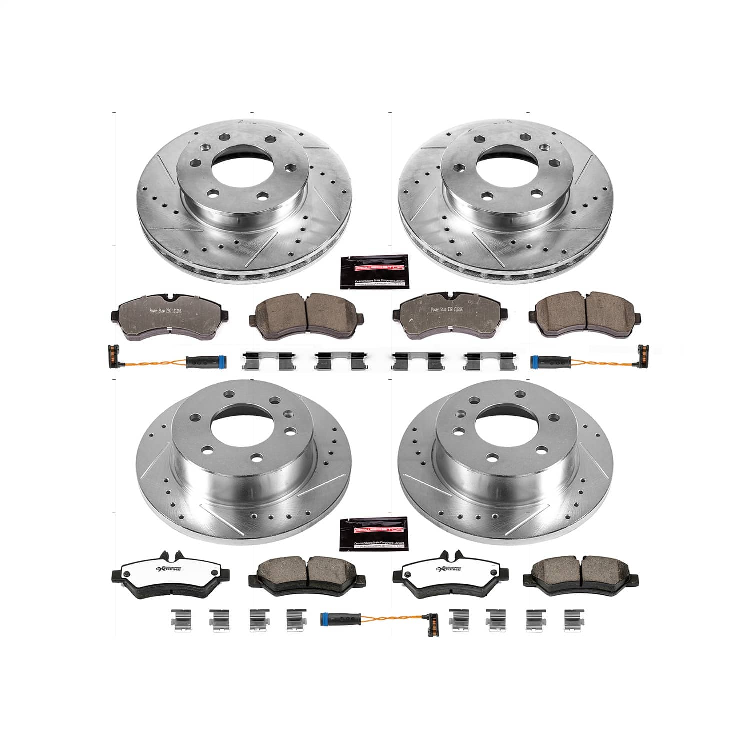Power Stop - K6233-36 - Front and Rear - Disc Brake Pad and Rotor Kit