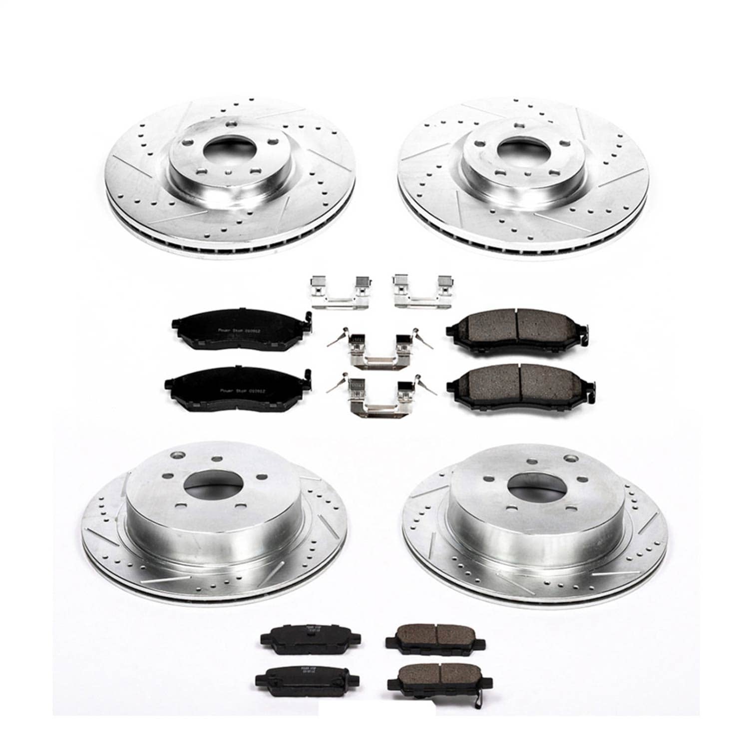 Power Stop - K6237 - Front and Rear - Disc Brake Pad and Rotor Kit