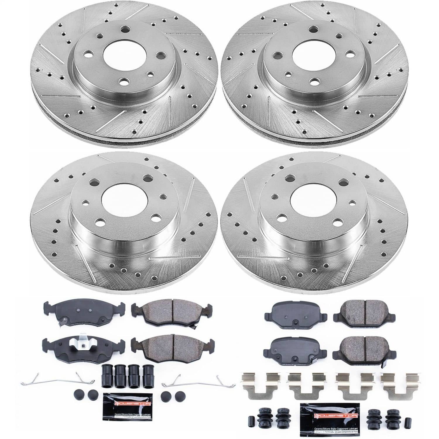 Power Stop - K6291 - Front and Rear - Disc Brake Pad and Rotor Kit