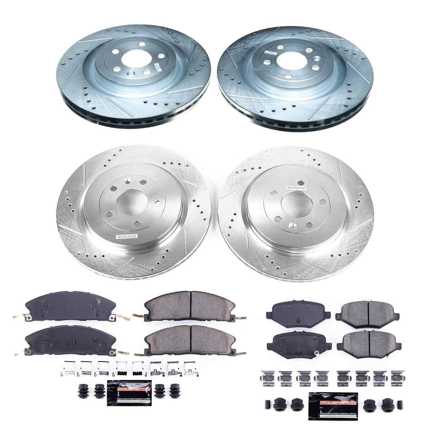 Power Stop - K6375 - Front and Rear - Disc Brake Pad and Rotor Kit