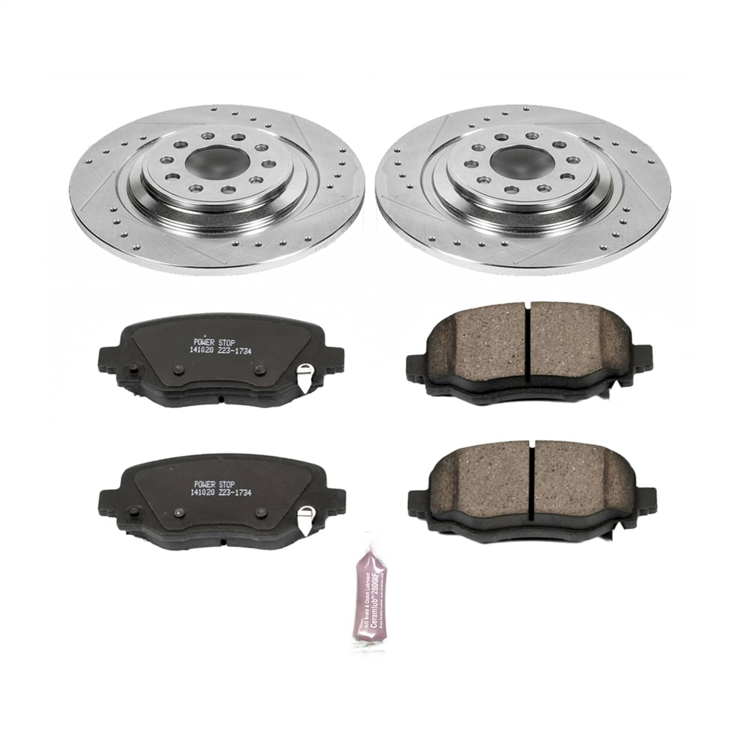 Power Stop - K6542 - Rear - Disc Brake Pad and Rotor Kit