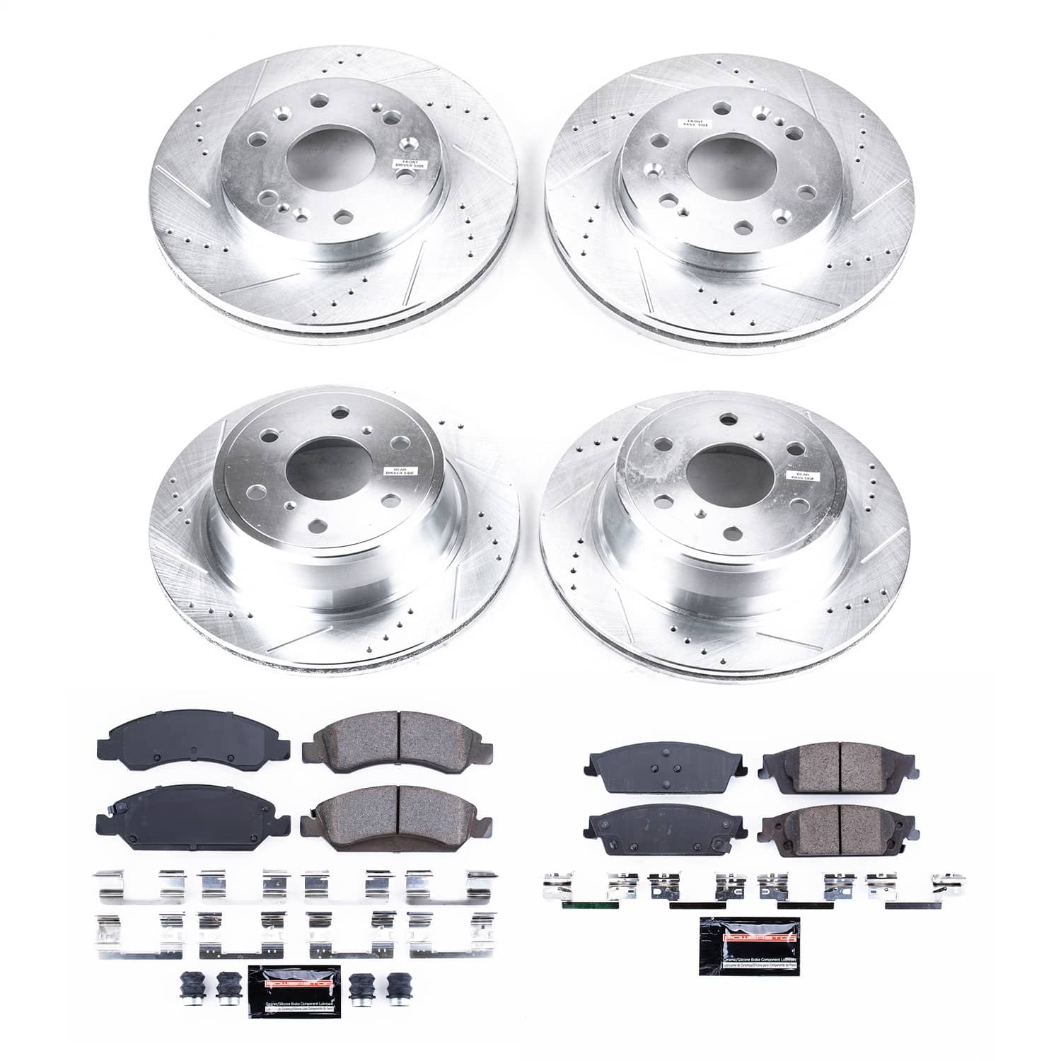Power Stop - K6560 - Front and Rear - Disc Brake Pad and Rotor Kit