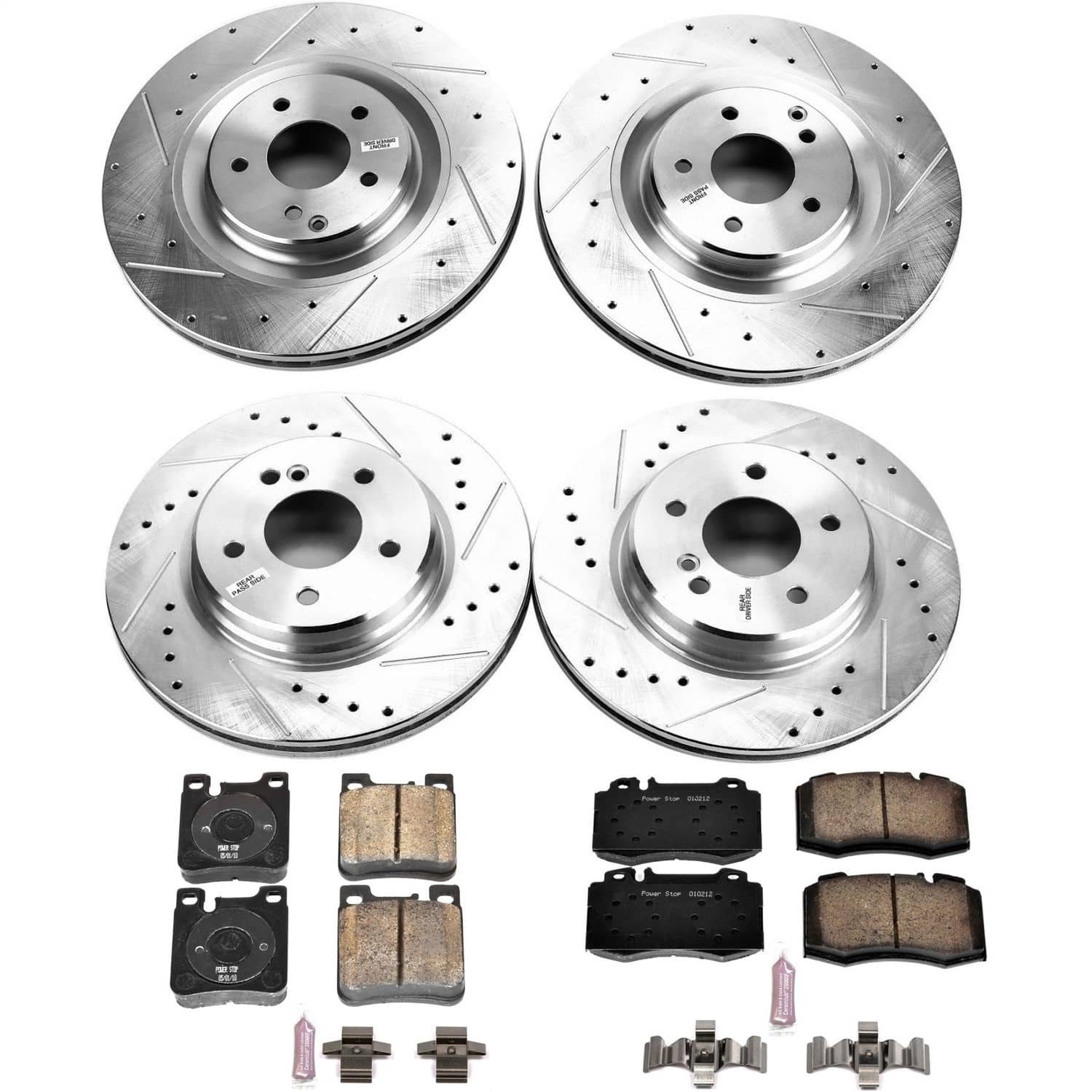 Power Stop - K6586 - Front and Rear - Disc Brake Pad and Rotor Kit