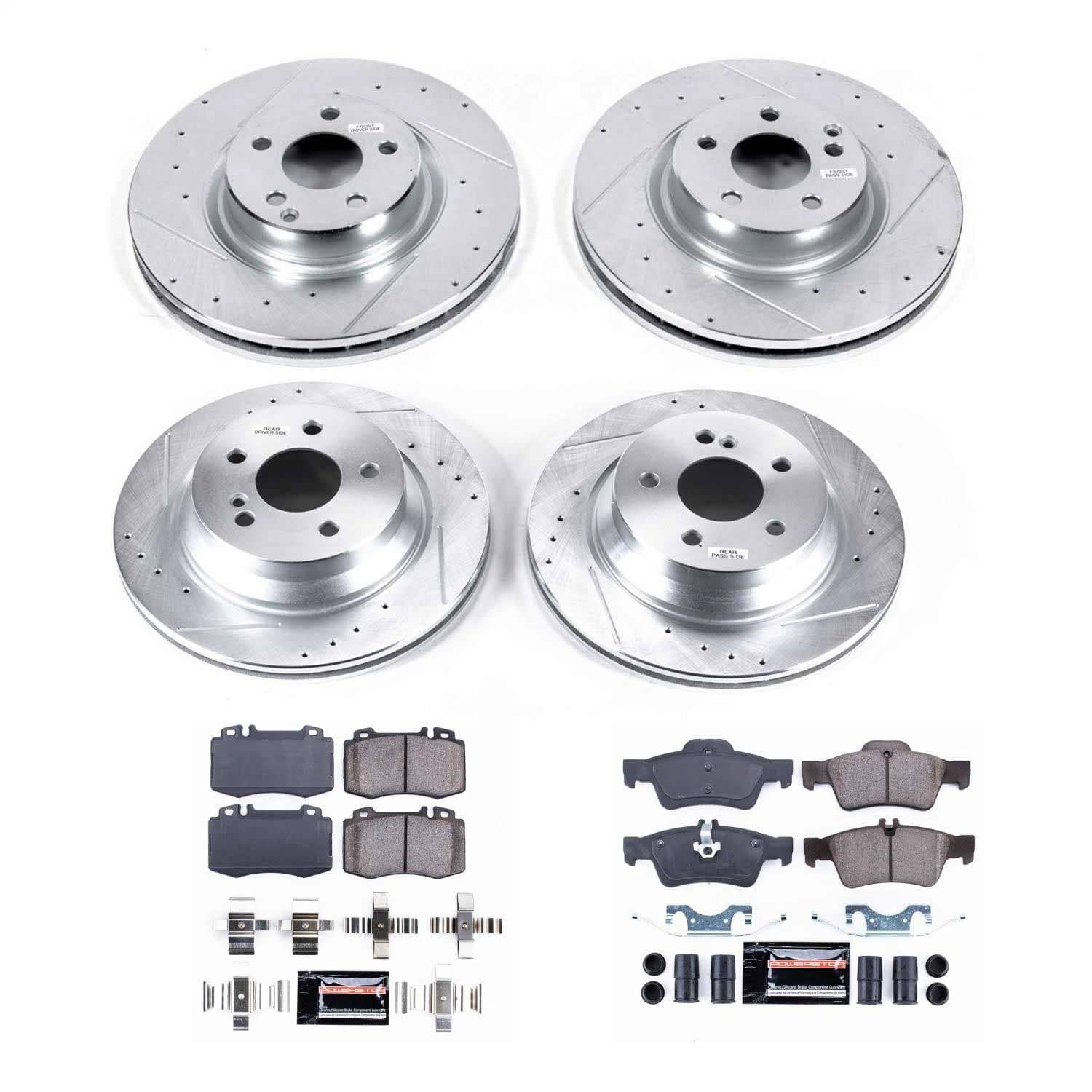 Power Stop - K6598 - Front and Rear - Disc Brake Pad and Rotor Kit