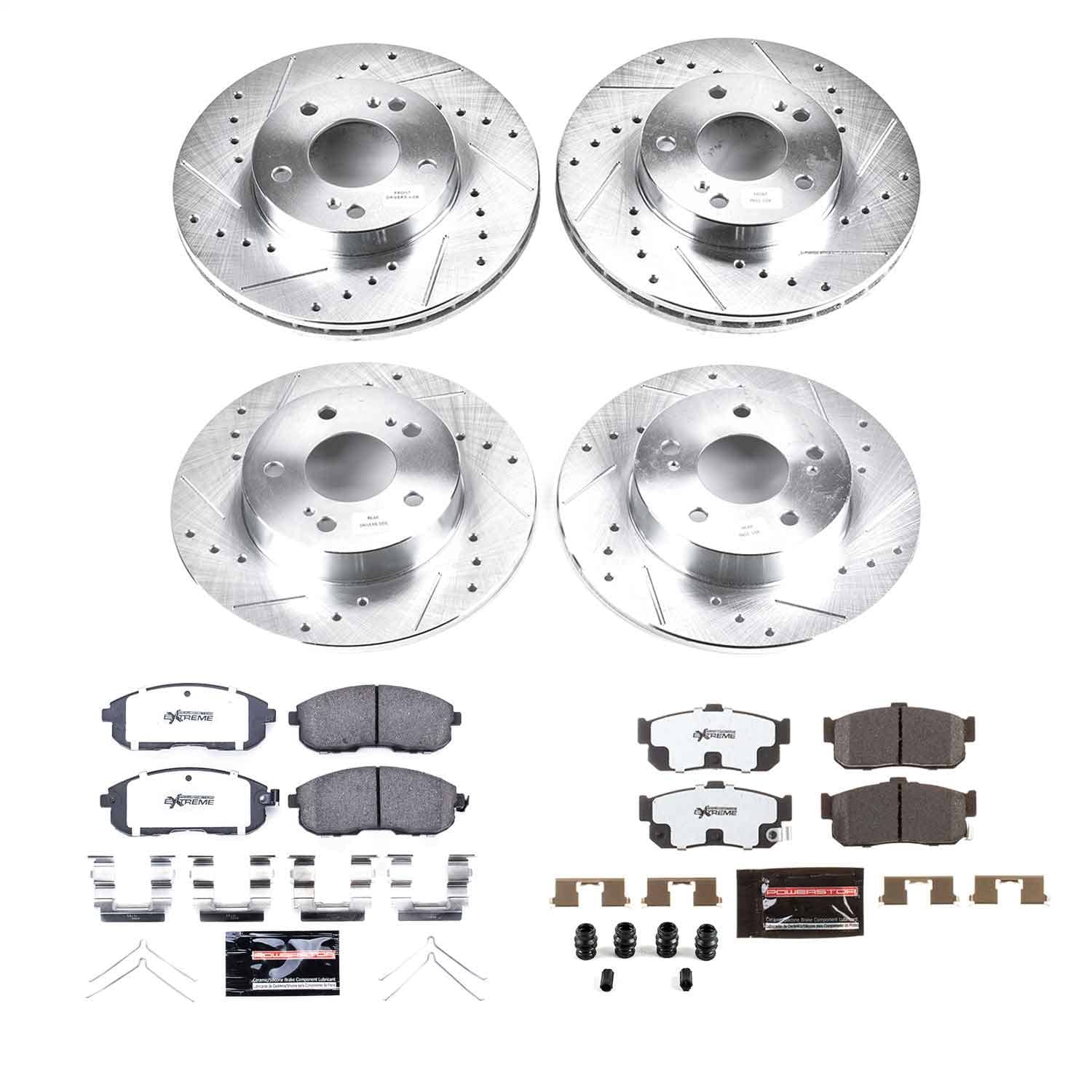 Power Stop - K662-26 - Front and Rear - Disc Brake Pad and Rotor Kit