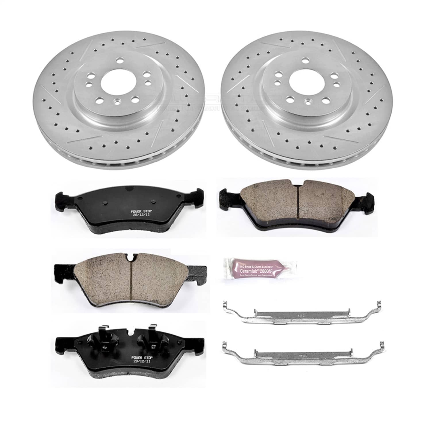 Power Stop - K6709 - Front - Disc Brake Pad and Rotor Kit