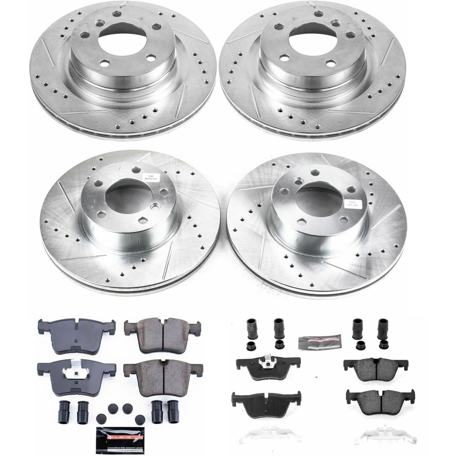 Power Stop - K6744 - Front and Rear - Disc Brake Pad and Rotor Kit
