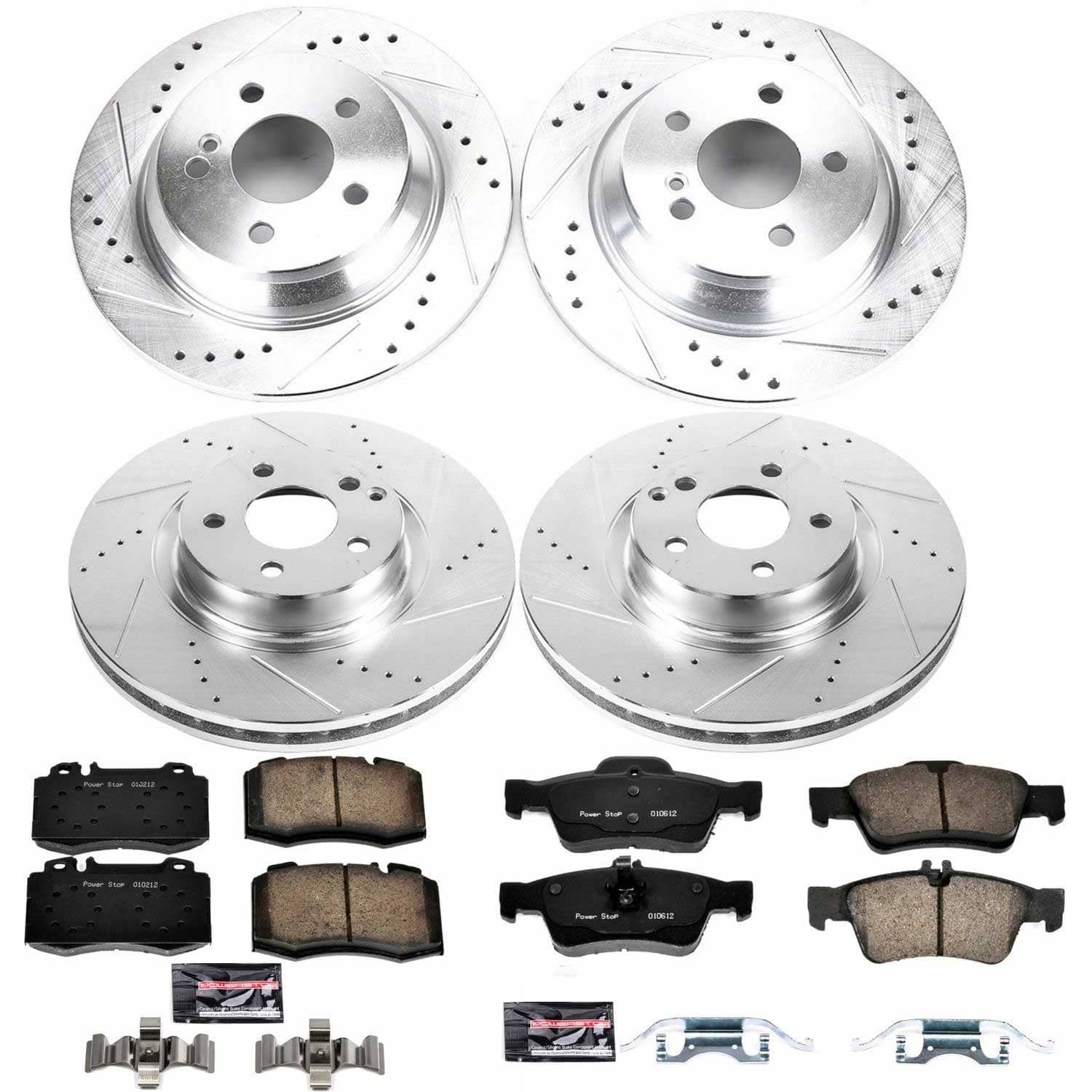 Power Stop - K6754 - Front and Rear - Disc Brake Pad and Rotor Kit