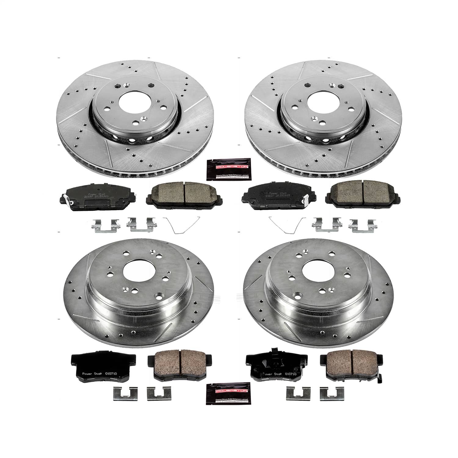 Power Stop - K6939 - Front and Rear - Disc Brake Pad and Rotor Kit