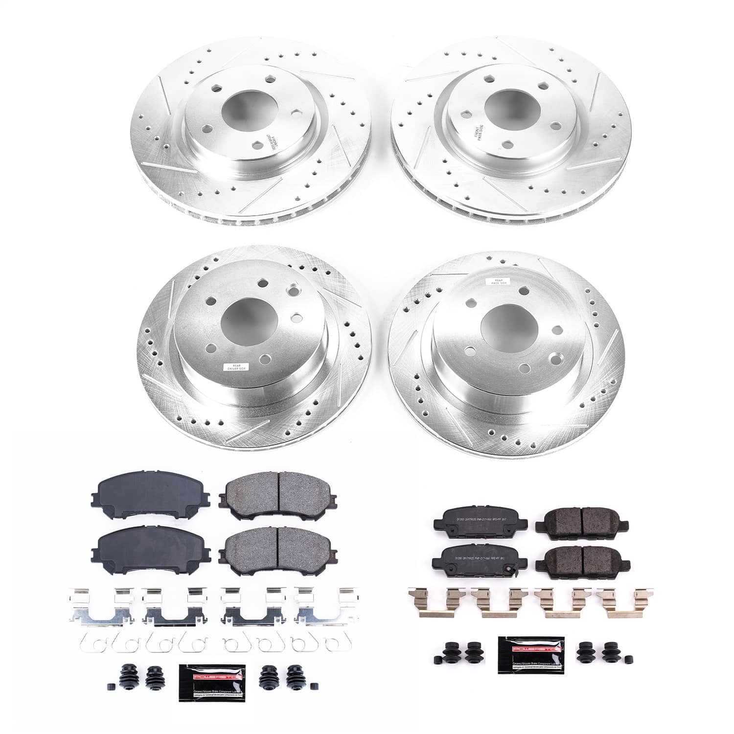Power Stop - K7035 - Front and Rear - Disc Brake Pad and Rotor Kit