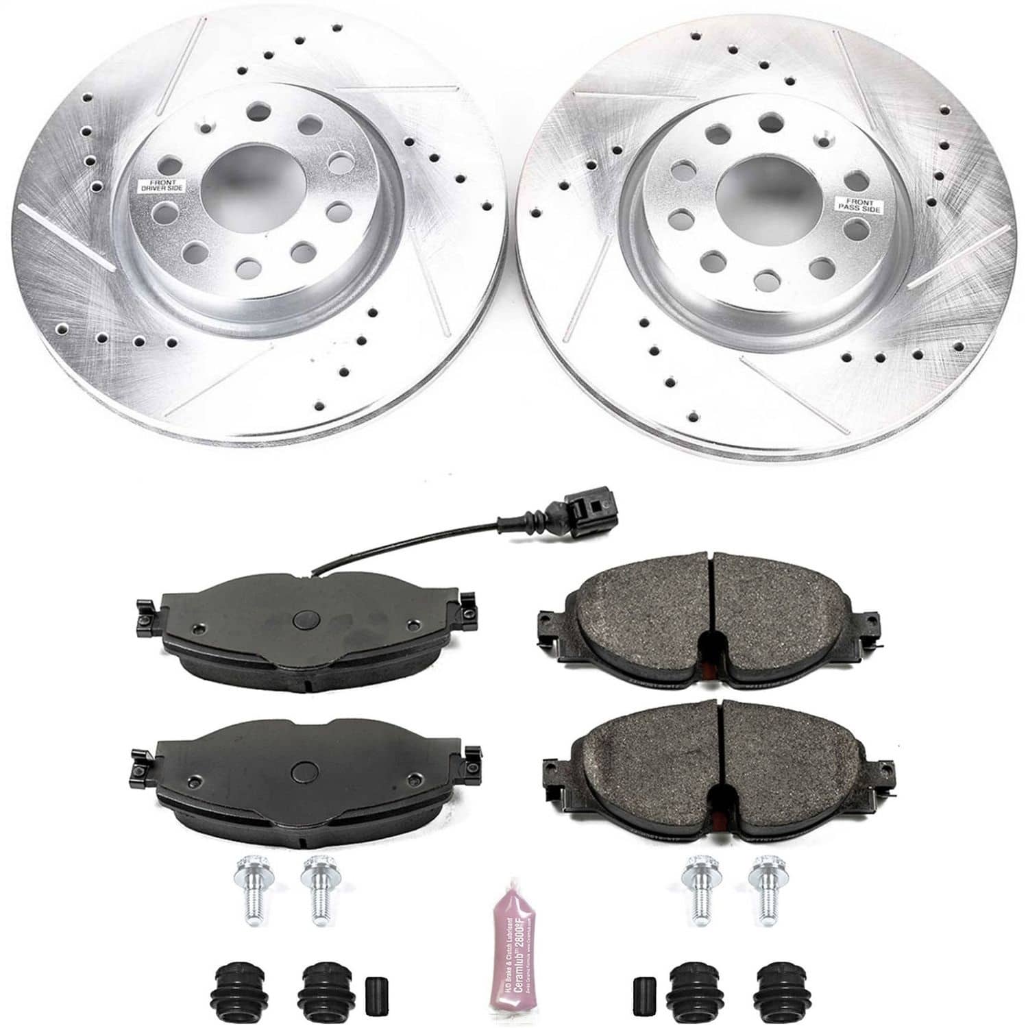 Power Stop - K7082 - Front - Disc Brake Pad and Rotor Kit