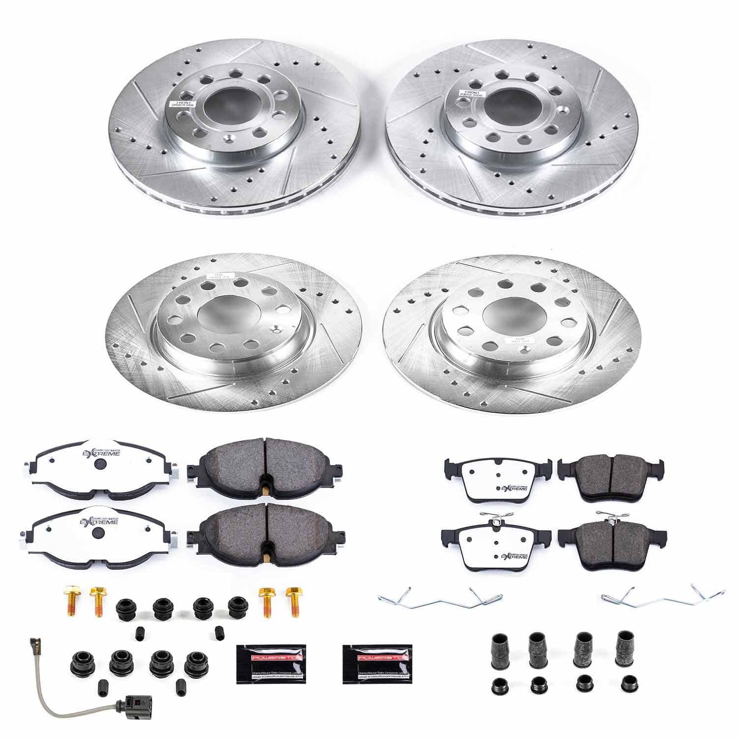 Power Stop - K7111 - Front and Rear - Disc Brake Pad and Rotor Kit