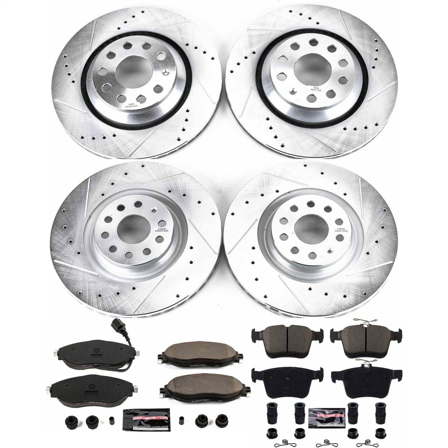 Power Stop - K7253 - Front and Rear - Disc Brake Pad and Rotor Kit