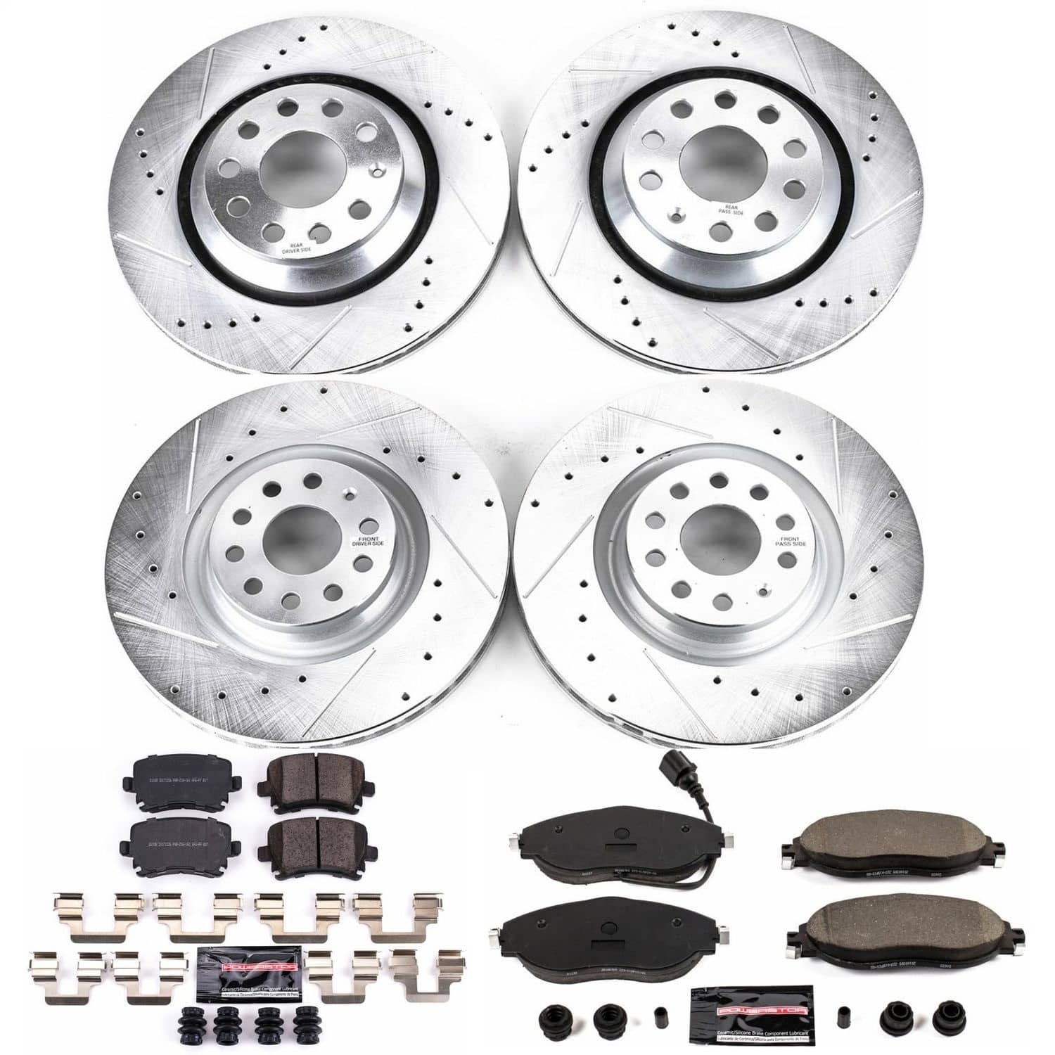Power Stop - K7254 - Front and Rear - Disc Brake Pad and Rotor Kit