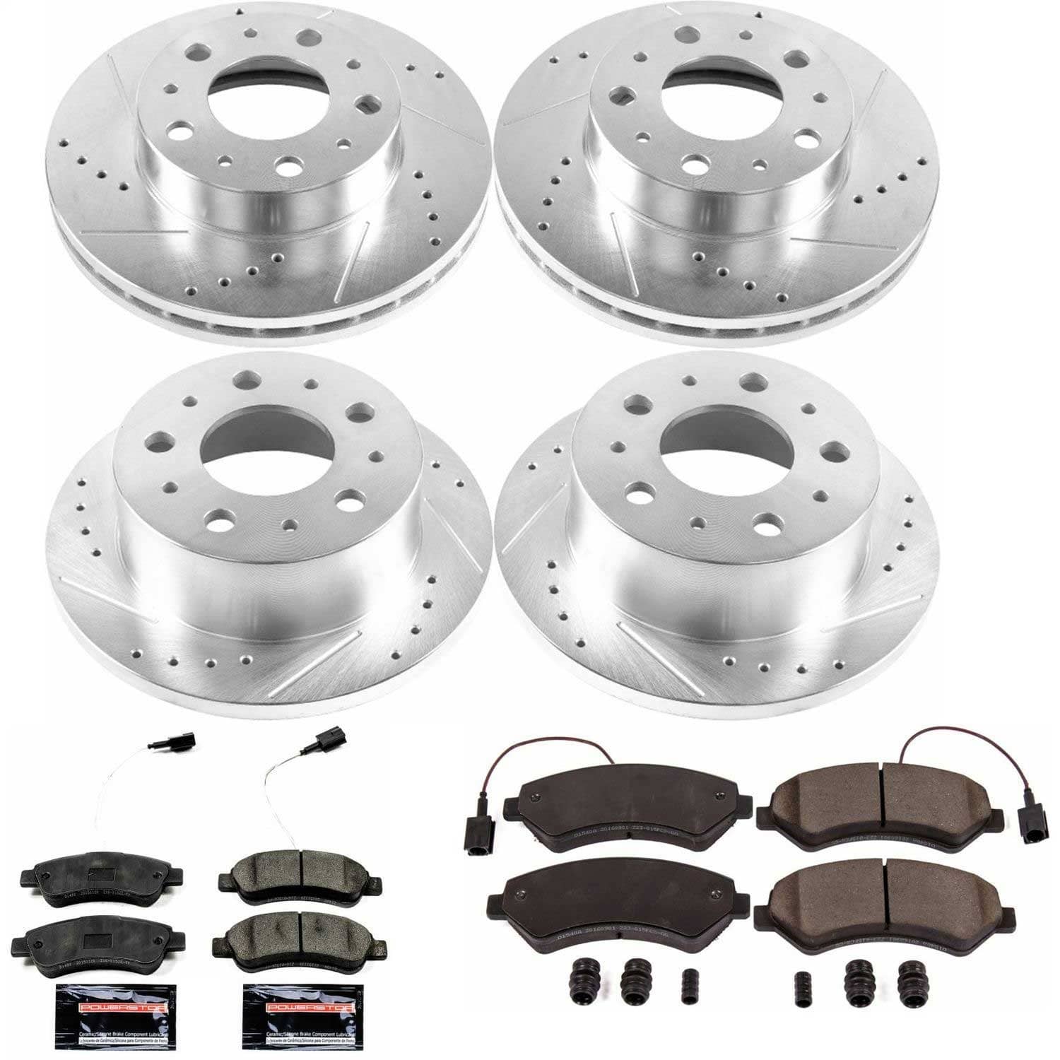 Power Stop - K7308 - Front and Rear - Disc Brake Pad and Rotor Kit