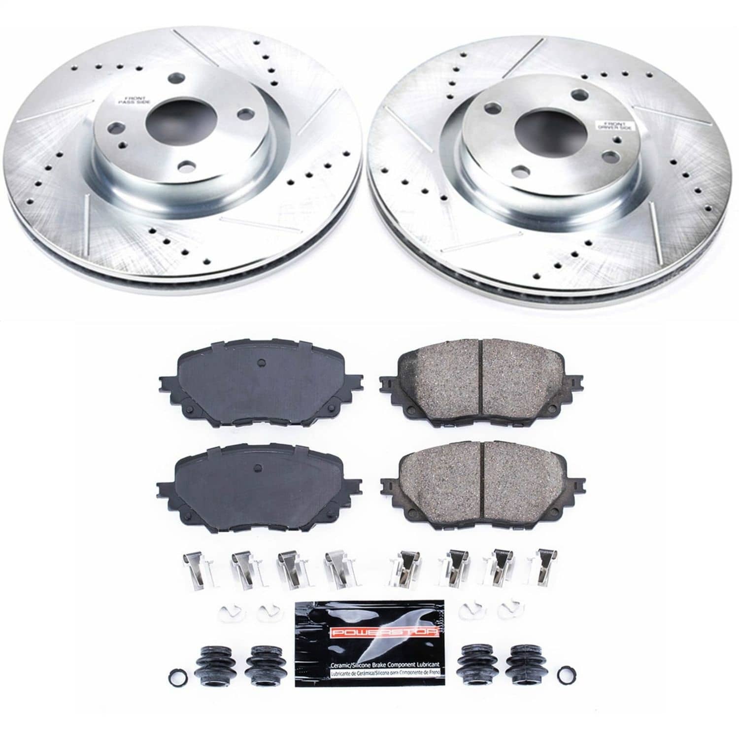 Power Stop - K7358 - Front - Disc Brake Pad and Rotor Kit