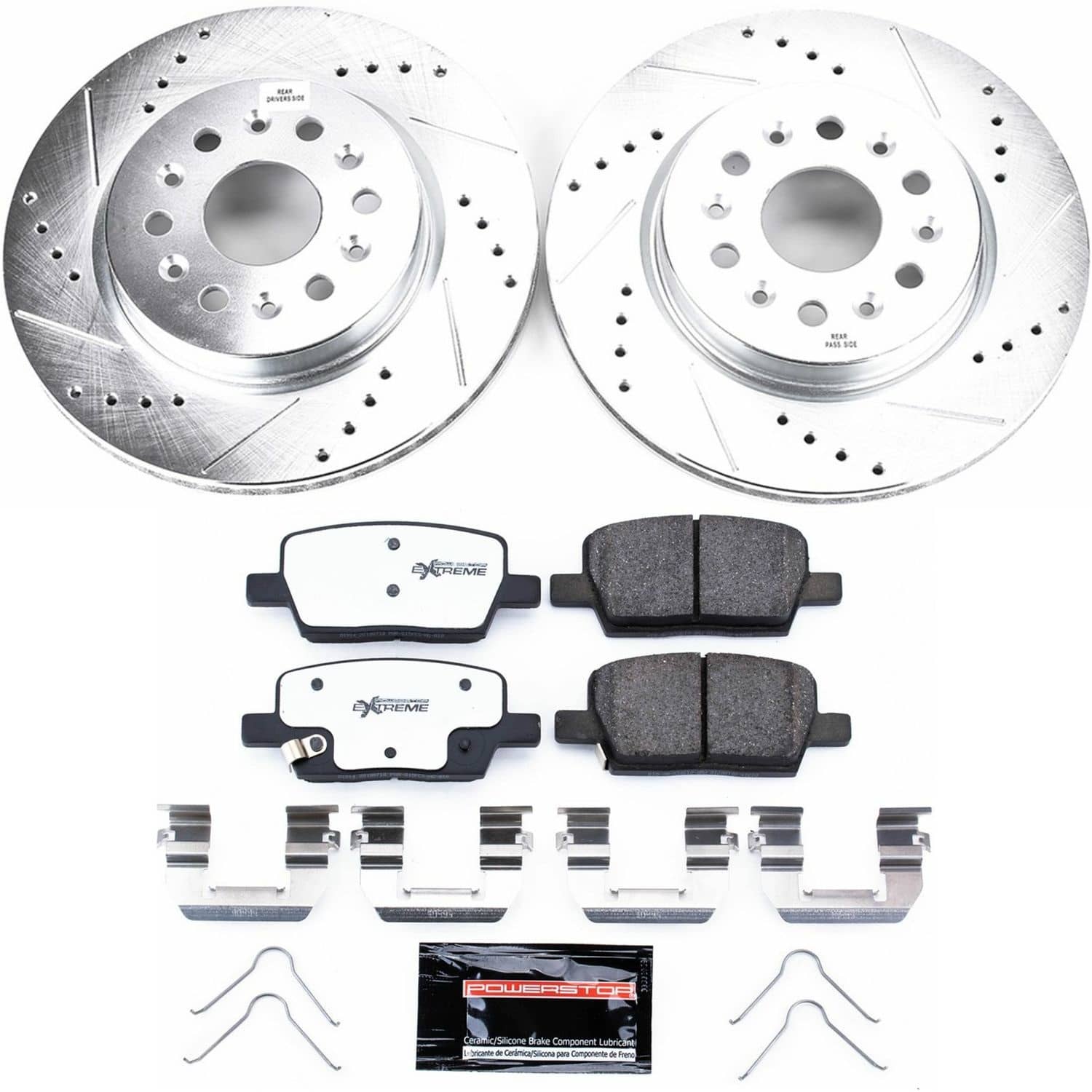 Power Stop - K7411-26 - Rear - Disc Brake Pad and Rotor Kit