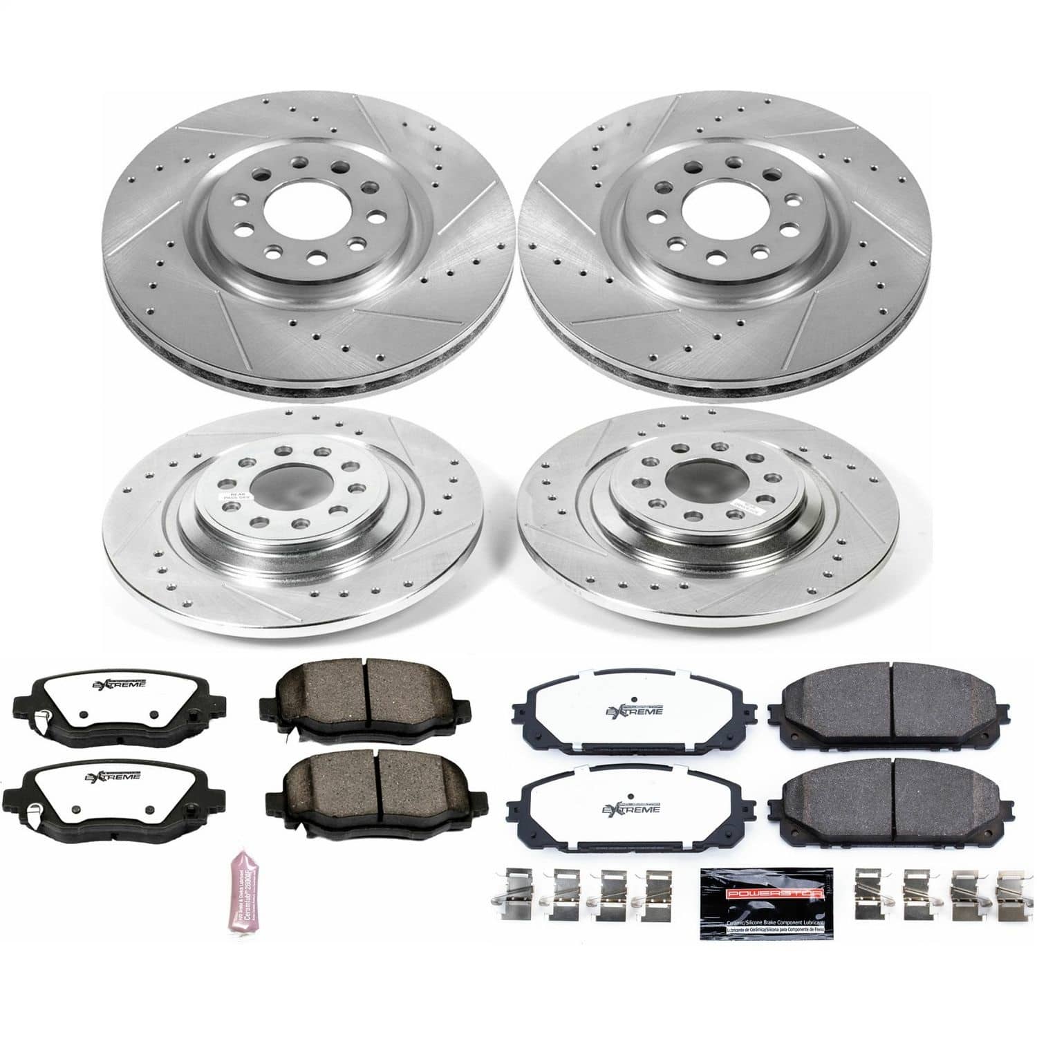 Power Stop - K7415-36 - Front and Rear - Disc Brake Pad and Rotor Kit