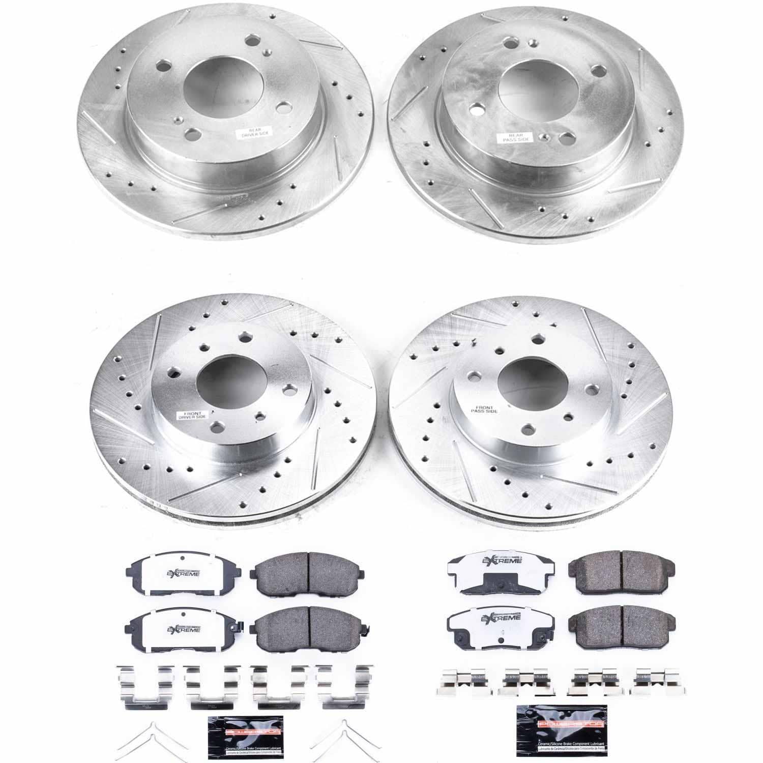 Power Stop - K751-26 - Front and Rear - Disc Brake Pad and Rotor Kit