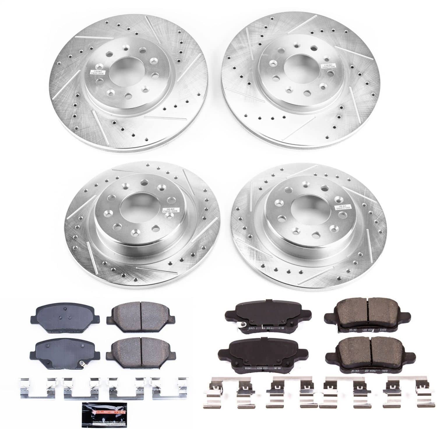Power Stop - K7565 - Front and Rear - Disc Brake Pad and Rotor Kit