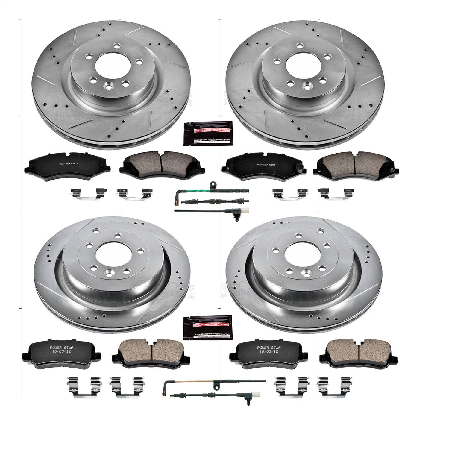 Power Stop - K7599 - Front and Rear - Disc Brake Pad and Rotor Kit