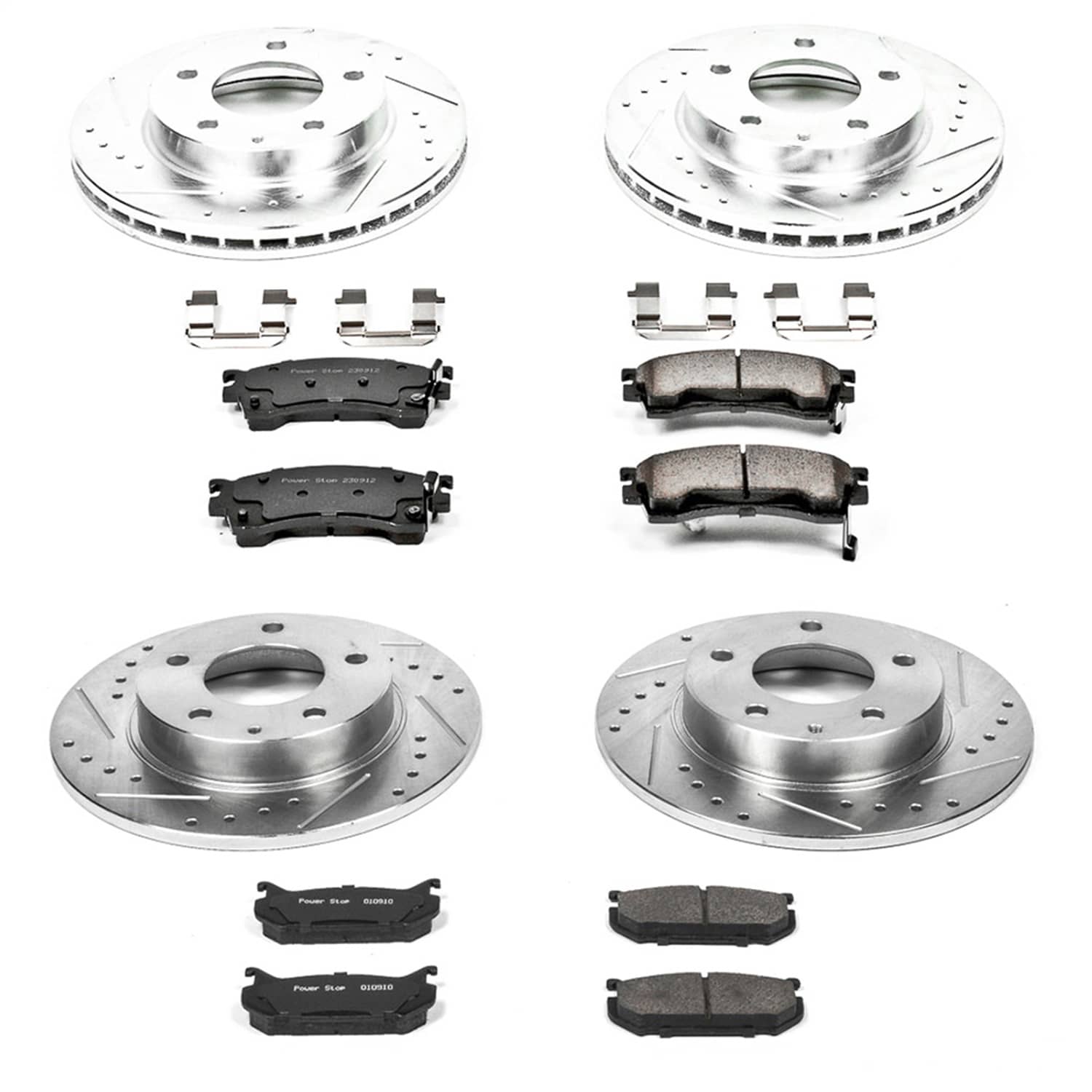 Power Stop - K783 - Front and Rear - Disc Brake Pad and Rotor Kit