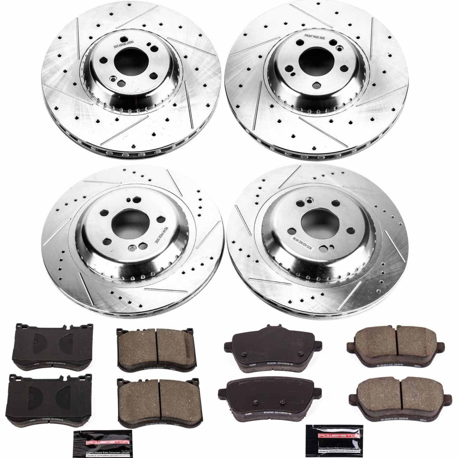 Power Stop - K7853 - Front and Rear - Disc Brake Pad and Rotor Kit