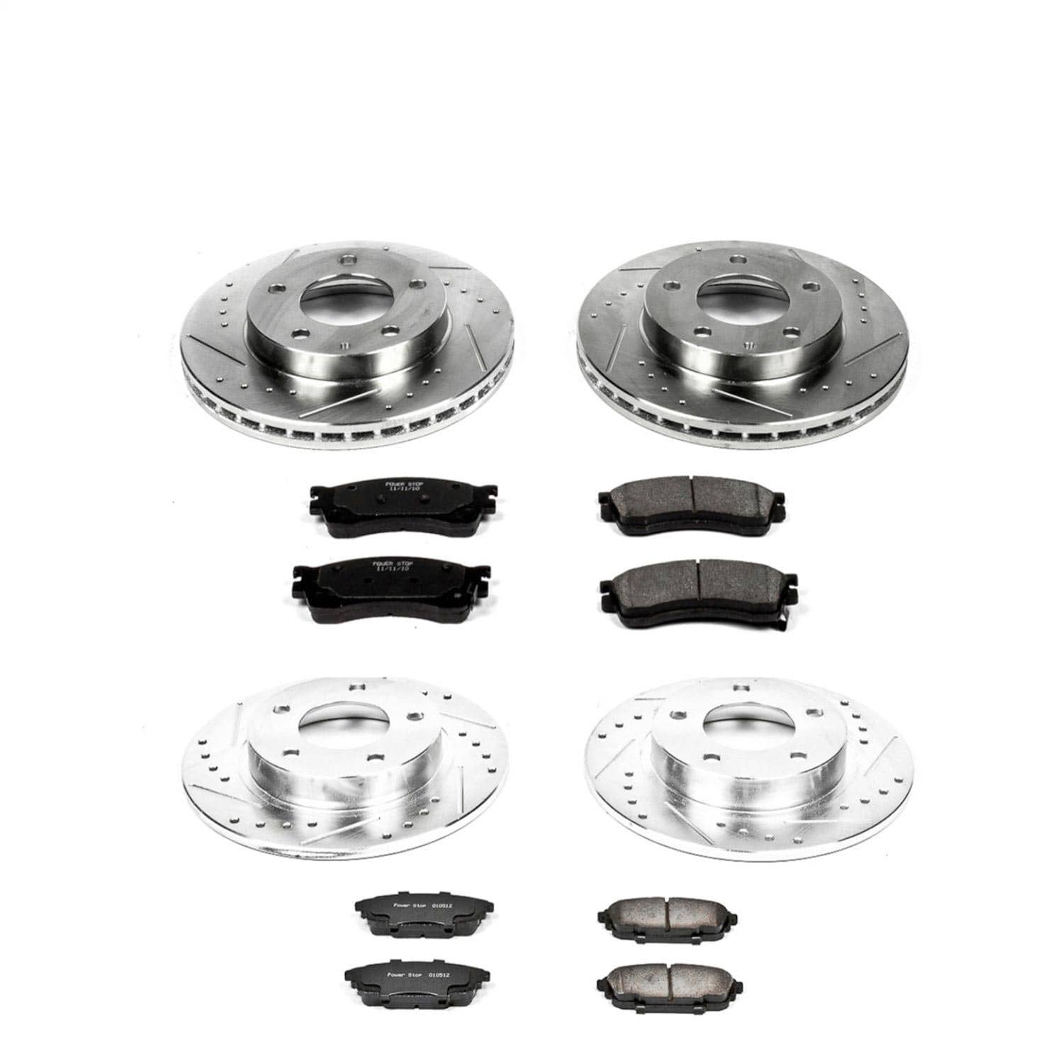 Power Stop - K789 - Front and Rear - Disc Brake Pad and Rotor Kit