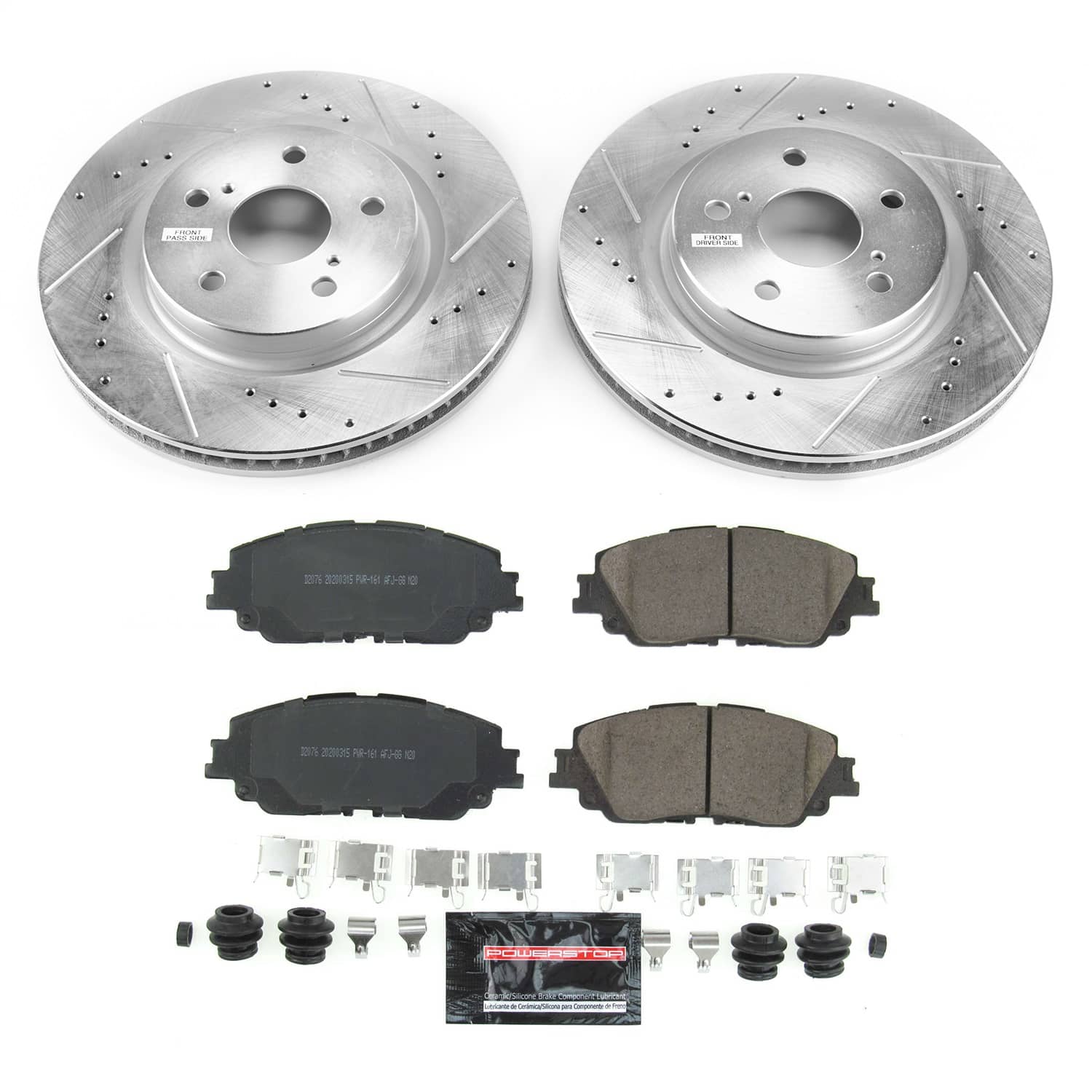Power Stop - K7895 - Front - Disc Brake Pad and Rotor Kit