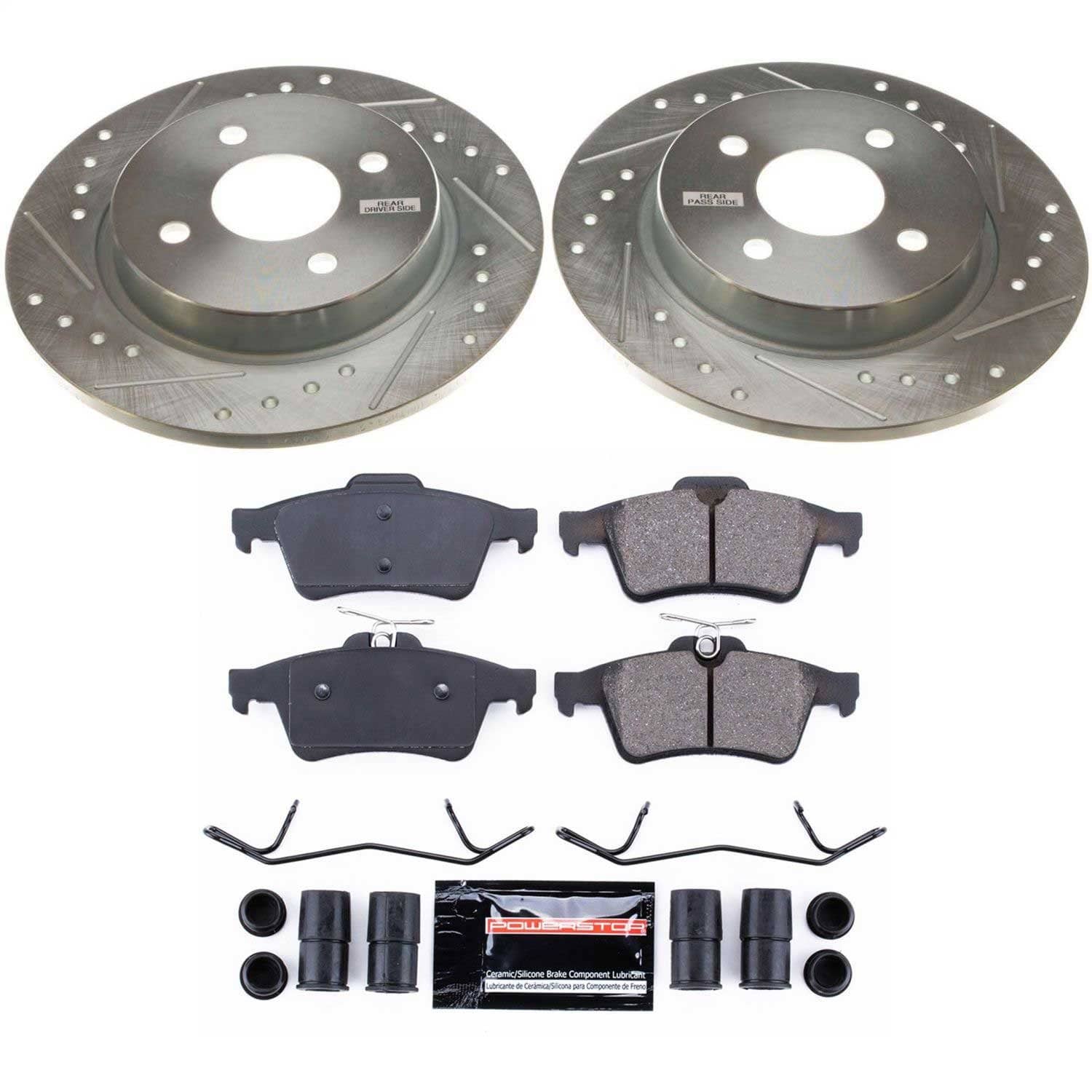 Power Stop - K7898 - Rear - Disc Brake Pad and Rotor Kit