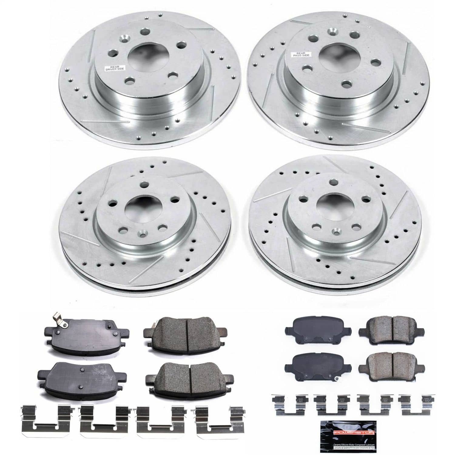 Power Stop - K7907 - Front and Rear - Disc Brake Pad and Rotor Kit