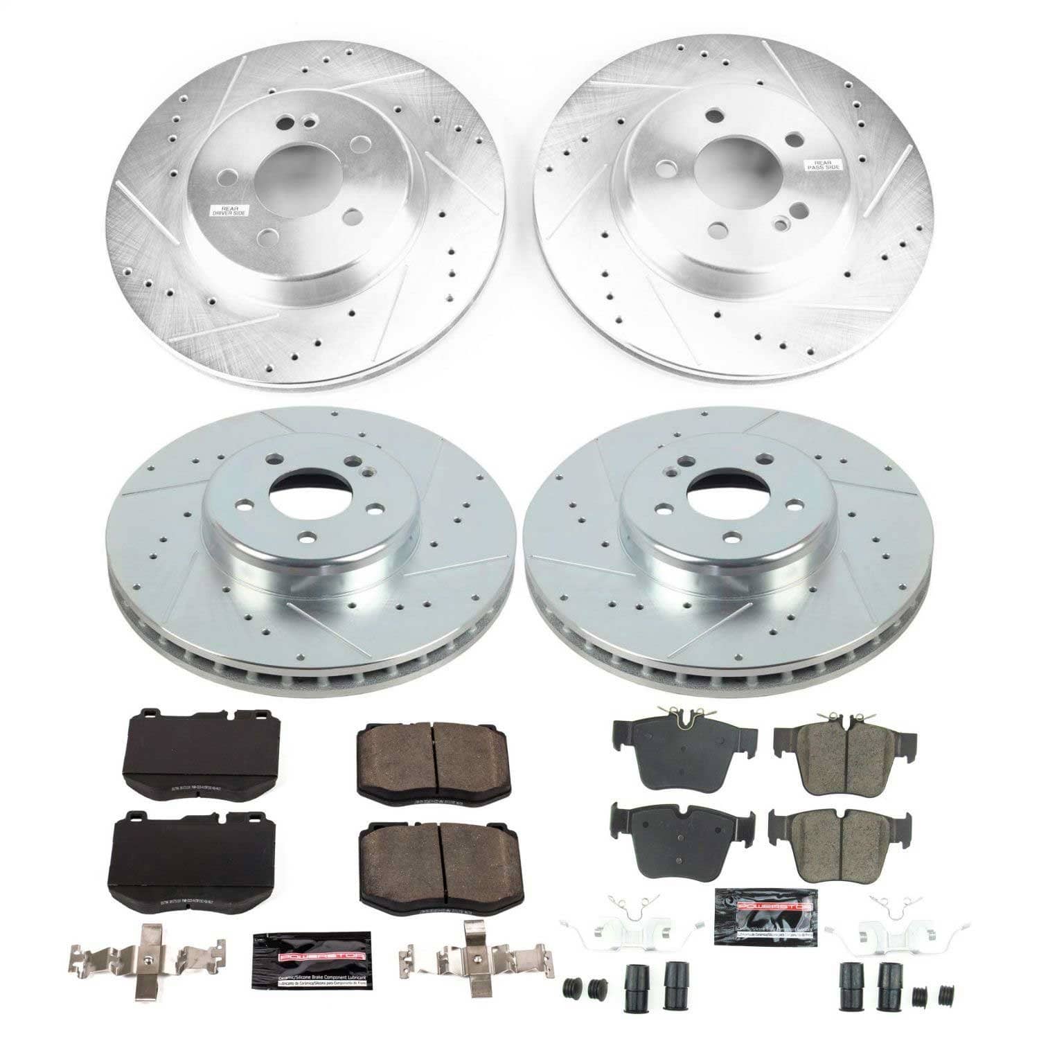 Power Stop - K7970 - Front and Rear - Disc Brake Pad and Rotor Kit