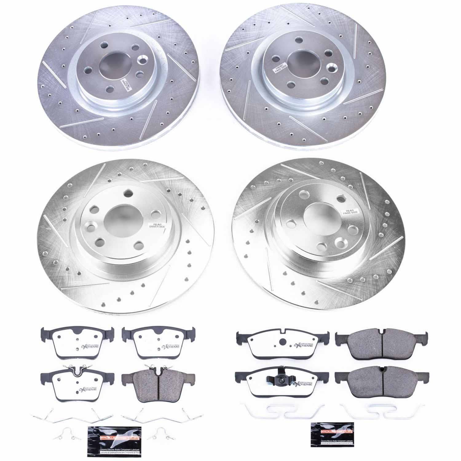Power Stop - K7993-36 - Front and Rear - Disc Brake Pad and Rotor Kit