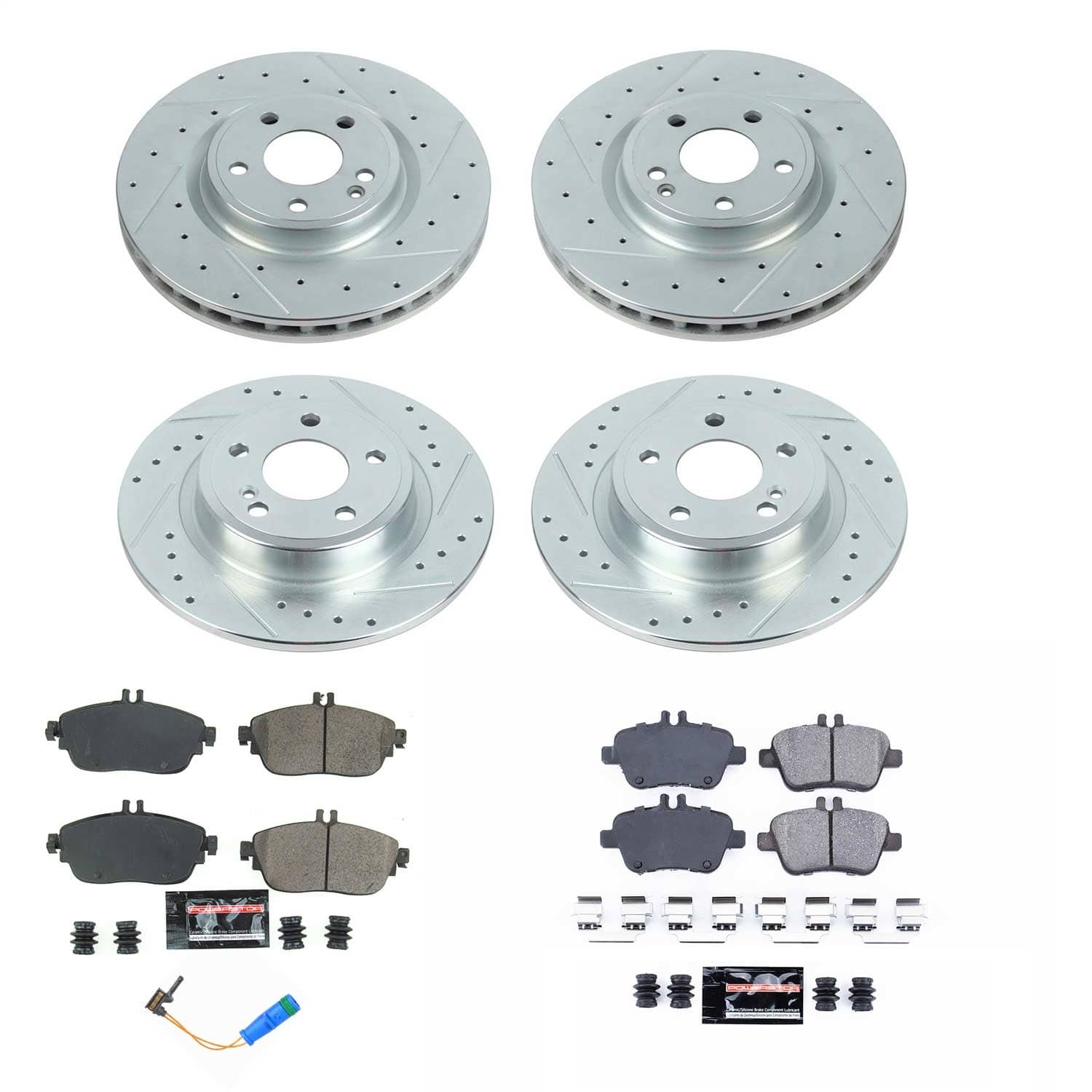Power Stop - K8046 - Front and Rear - Disc Brake Pad and Rotor Kit