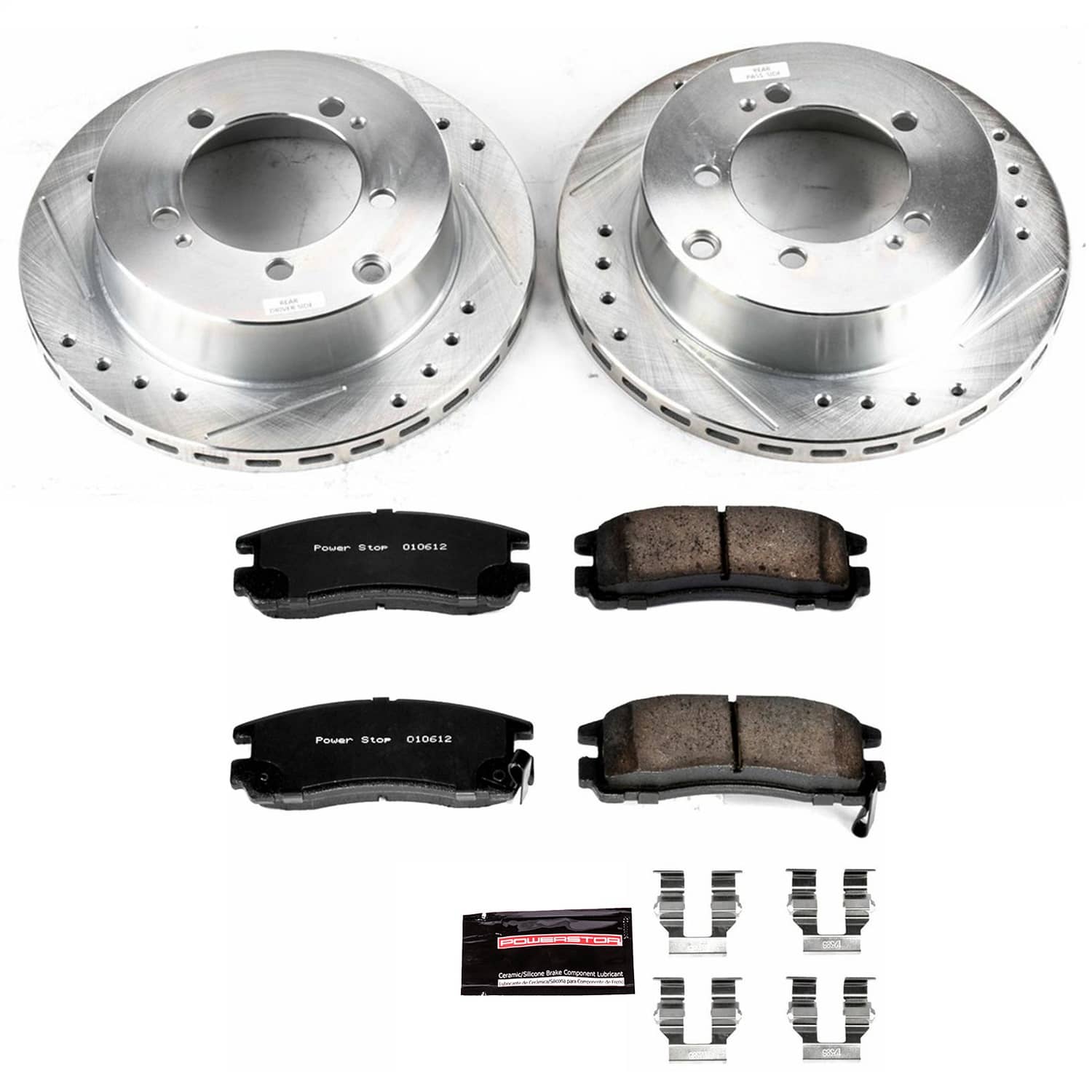 Power Stop - K806 - Rear - Disc Brake Pad and Rotor Kit