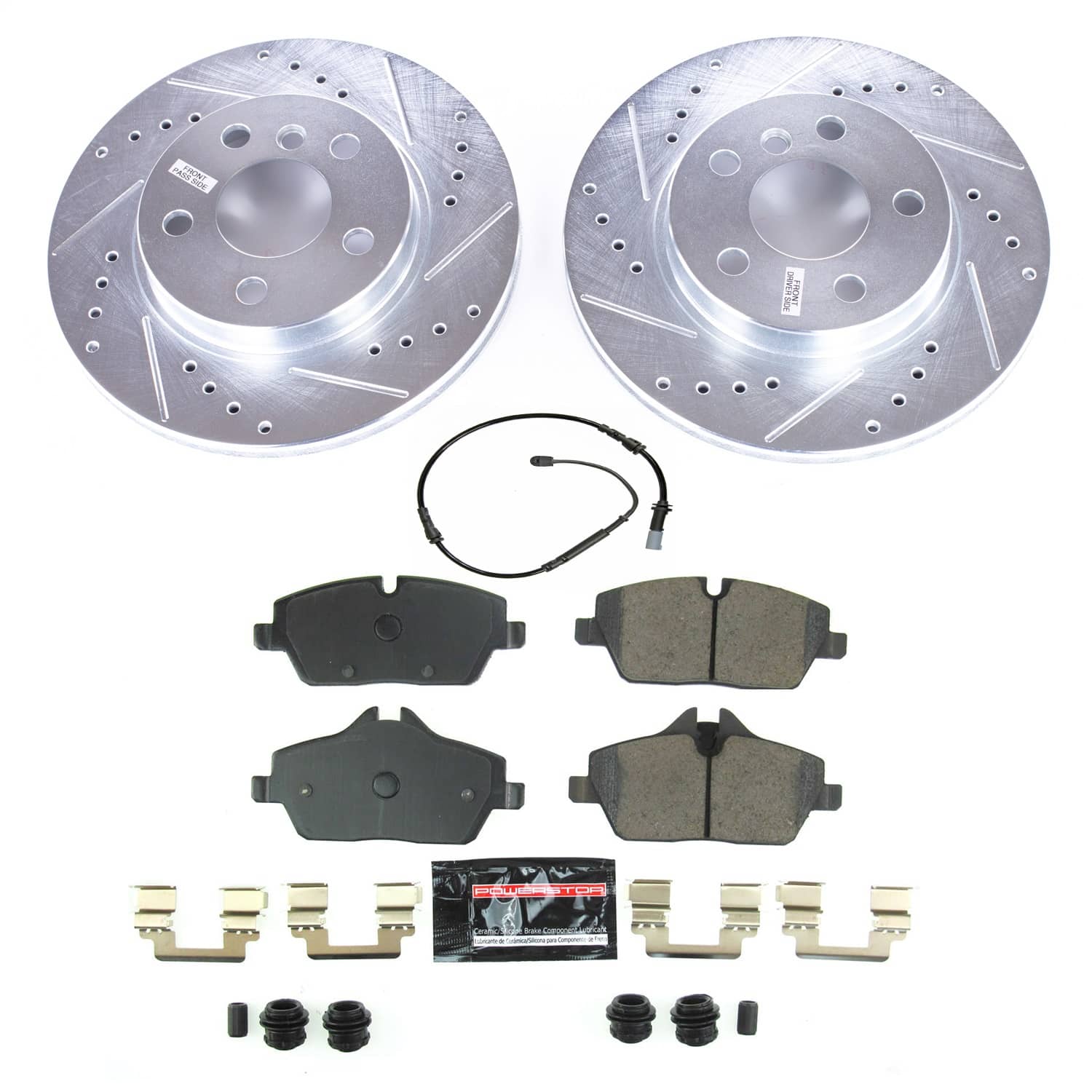 Power Stop - K8112 - Front - Disc Brake Pad and Rotor Kit
